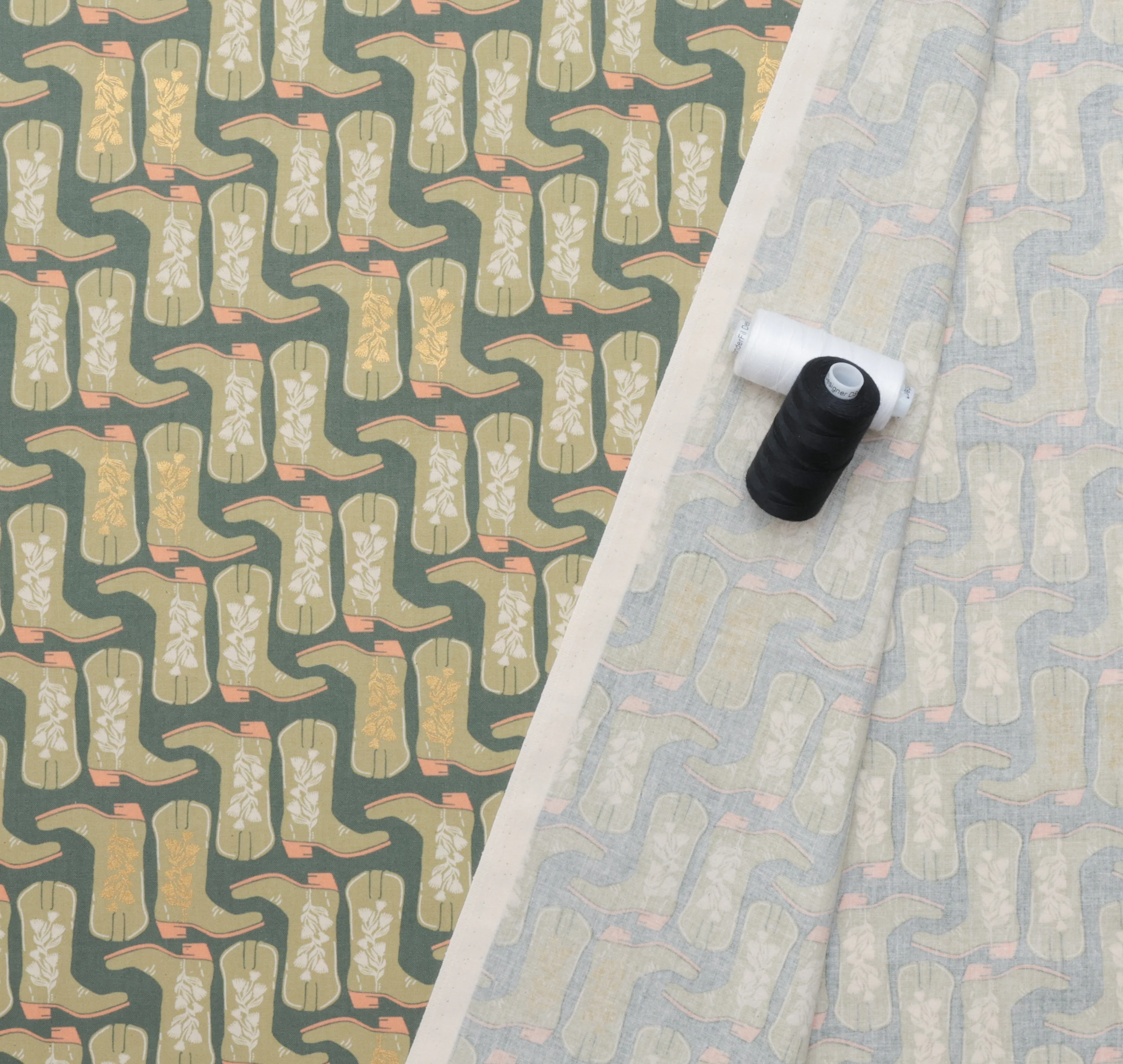 Cotton + Steel - Cotton - Badlands - Kicking' It - Bunchgrass - Image 3