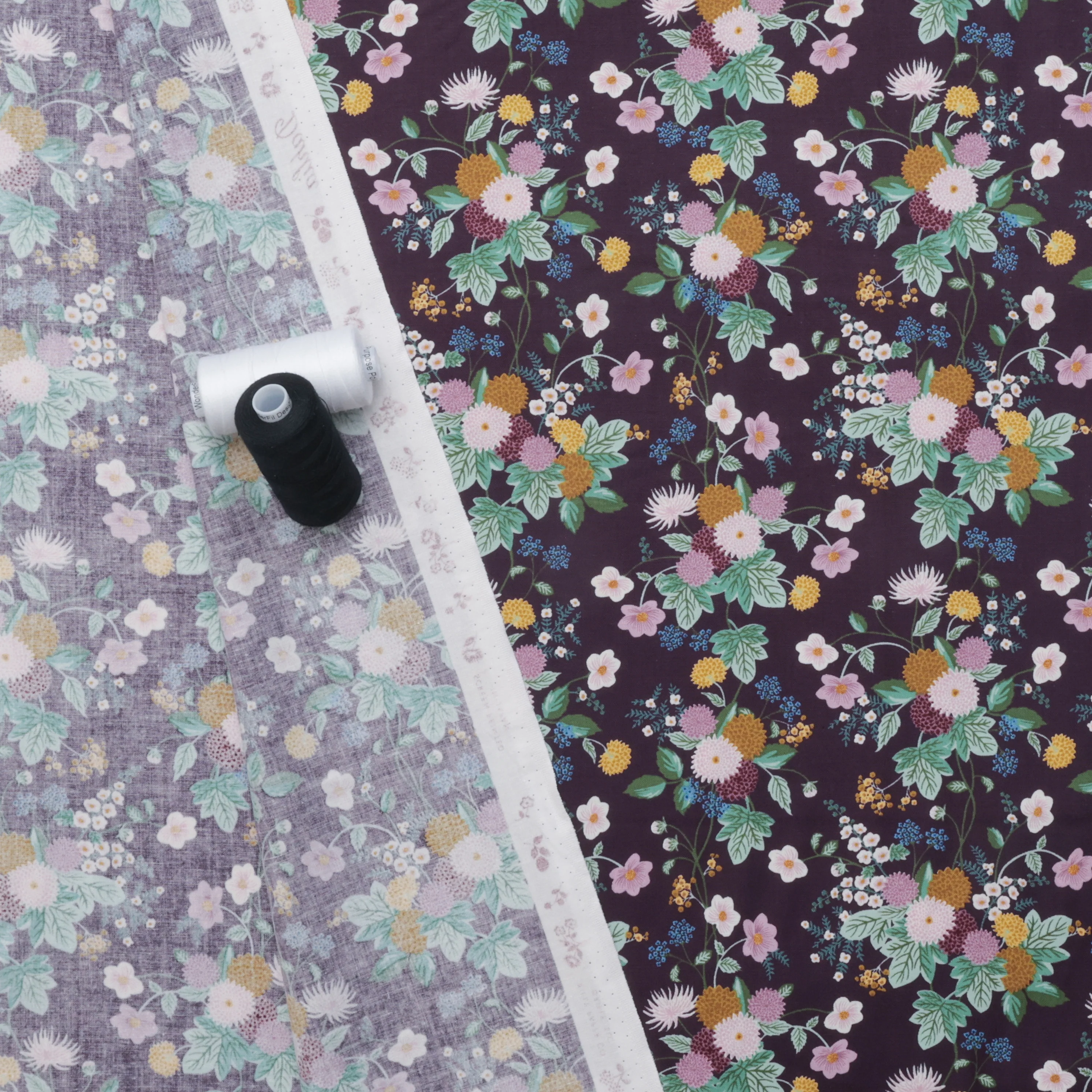 Rifle Paper Co. - Cotton - Dahlia - Aubergine - Image 3