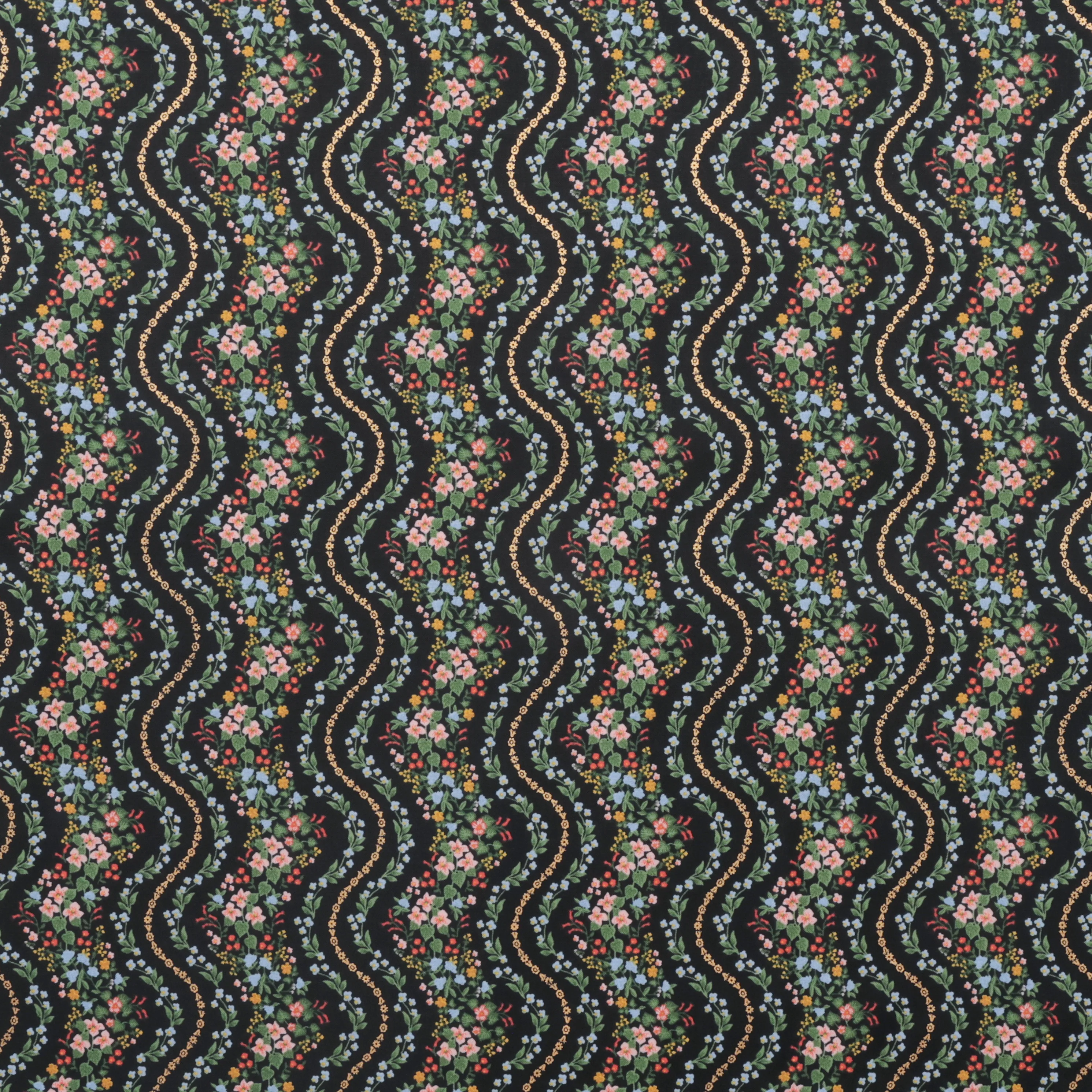 Rifle Paper Co. - Cotton - Dahlia - Wildwood Vines - Black - Image 2