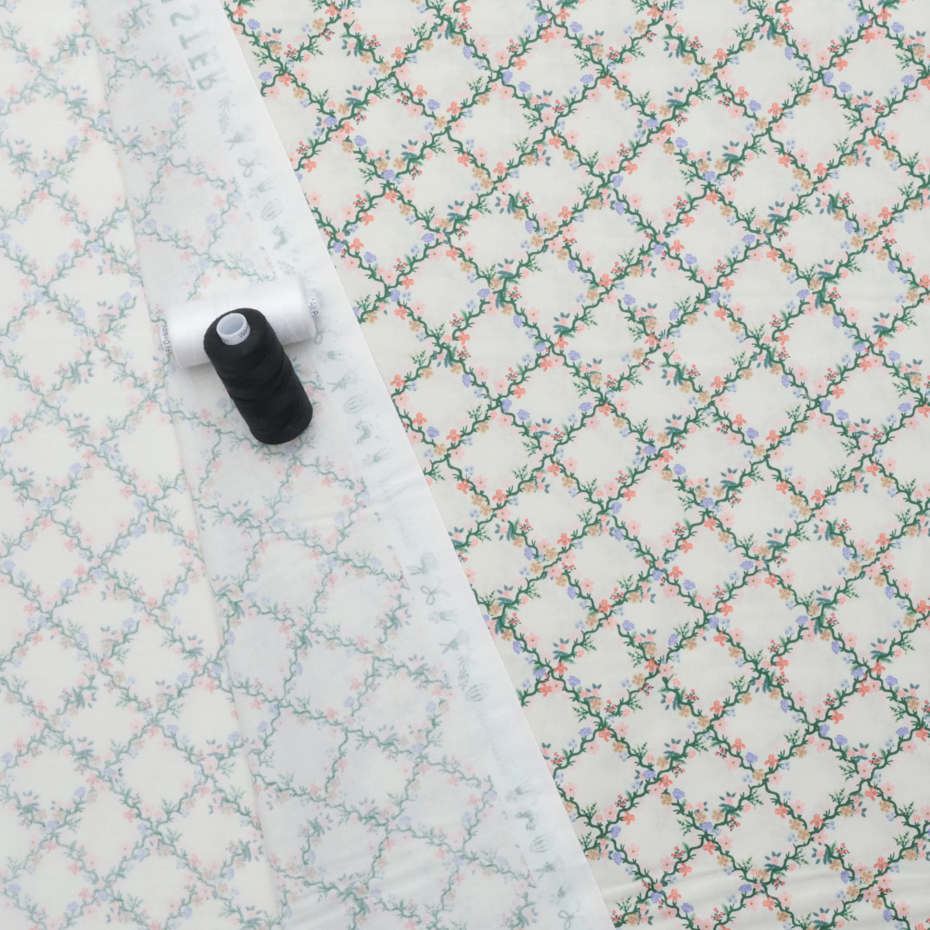 Rifle Paper Co - Cotton - Easter II - Floral Trellis - Cream - Image 3