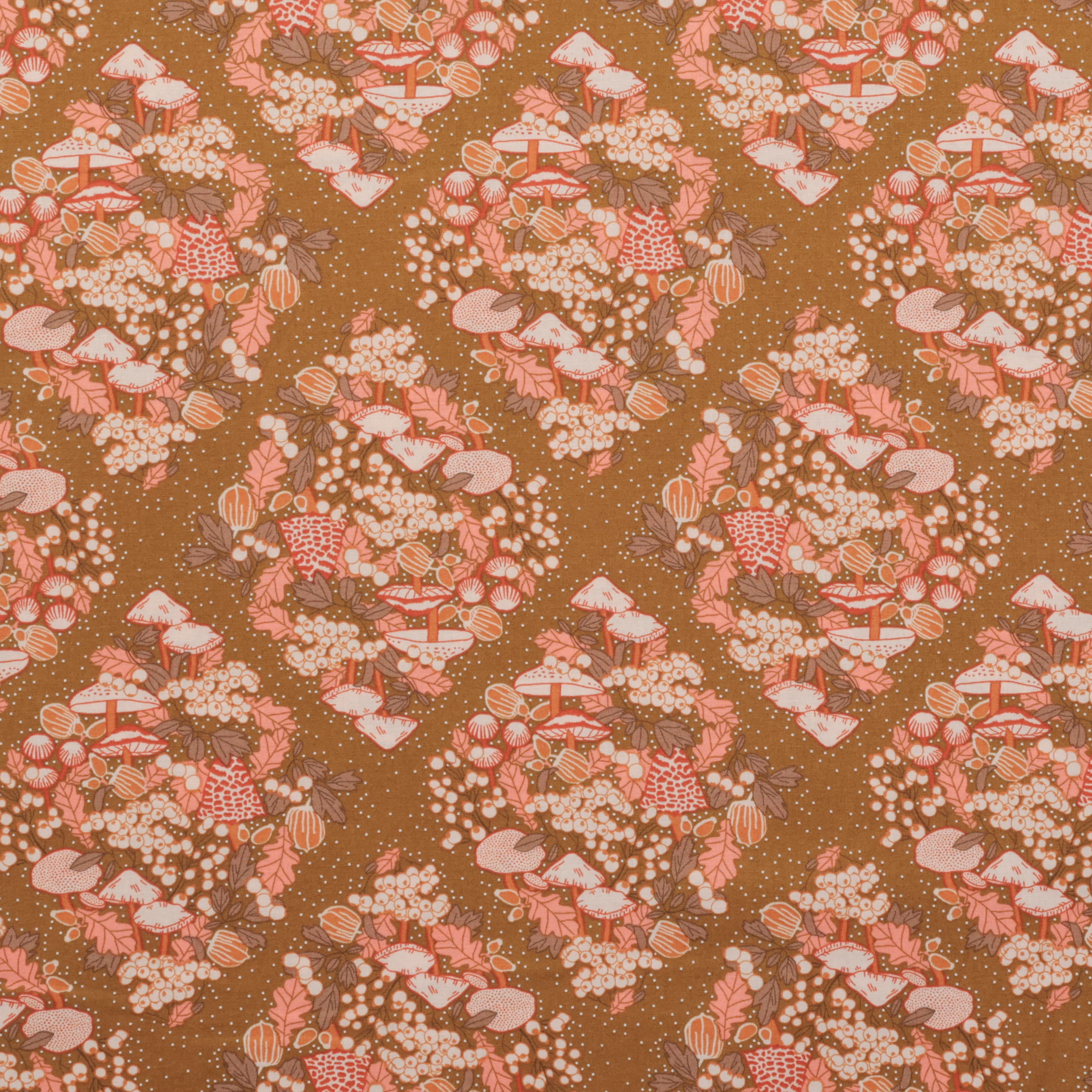 Cotton + Steel - Cotton - Fall's Enchantment - Magic Forest - Olive Moss - Image 2