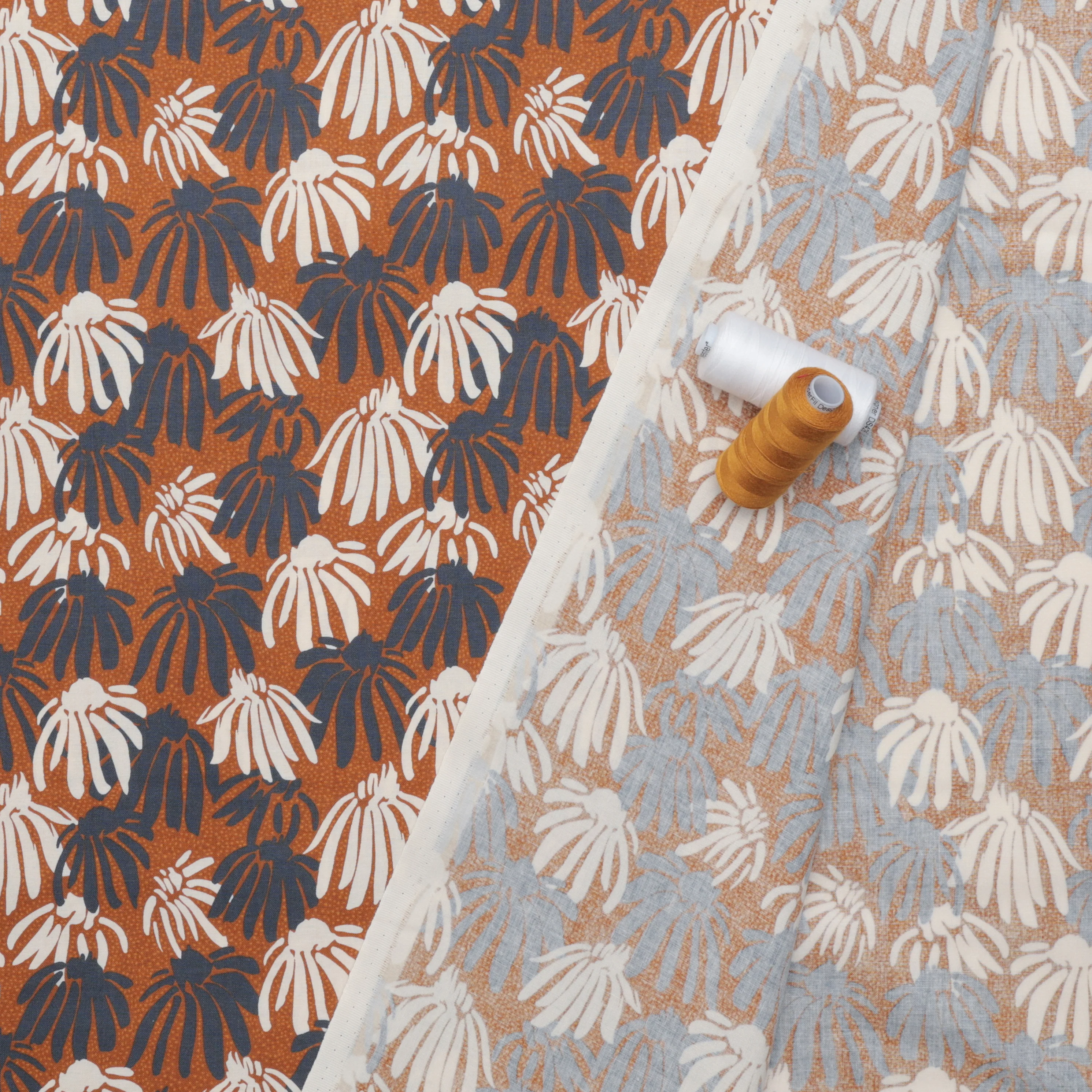 Cotton + Steel - Cotton - Marked By Nature - Dotted Black-Eyed Susans - Downpour - Image 3