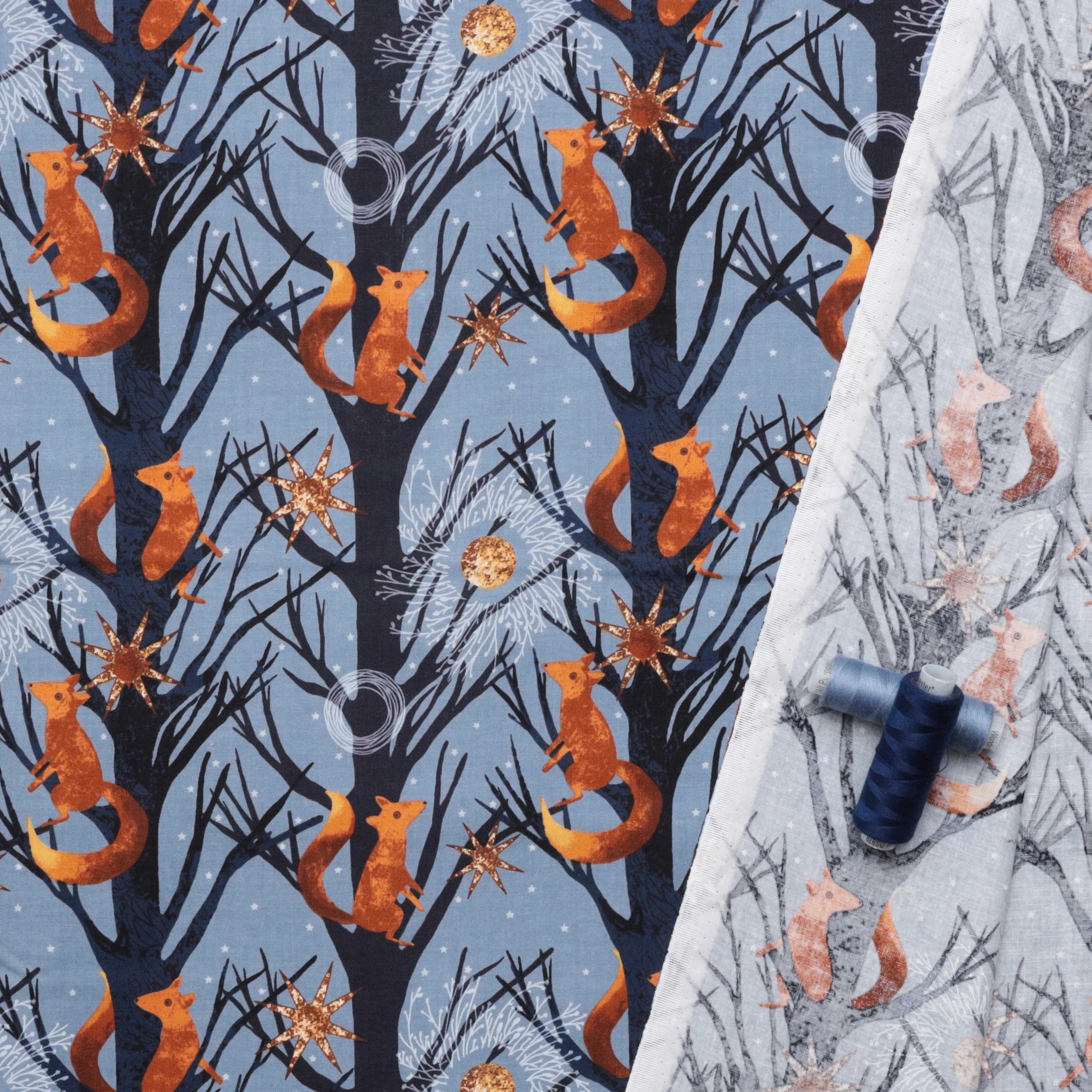 Cotton - Tails From Under The Moon - Slate Blue - Image 3