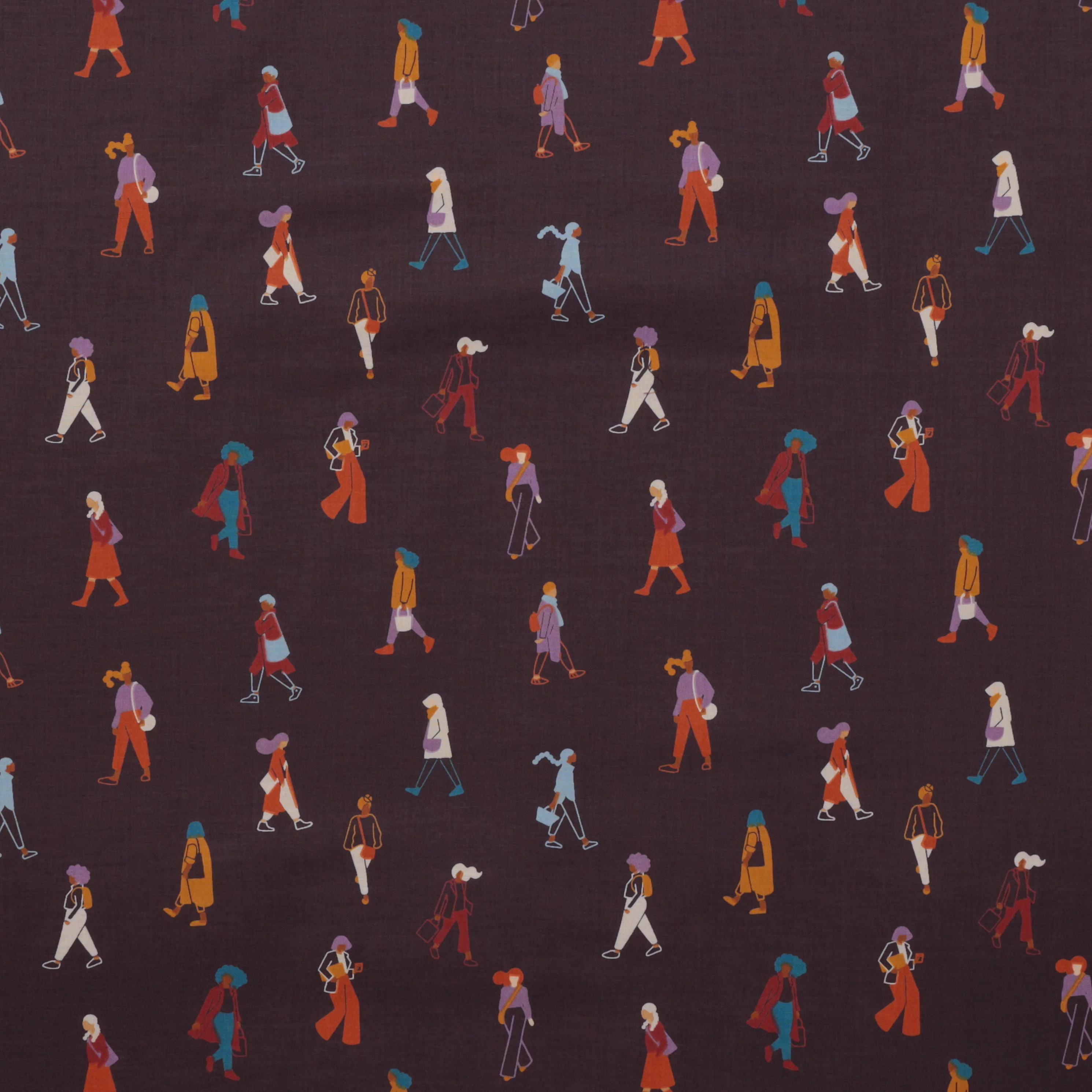 Ruby Star - Cotton - To & Fro - I'm Busy - Eggplant - Image 2