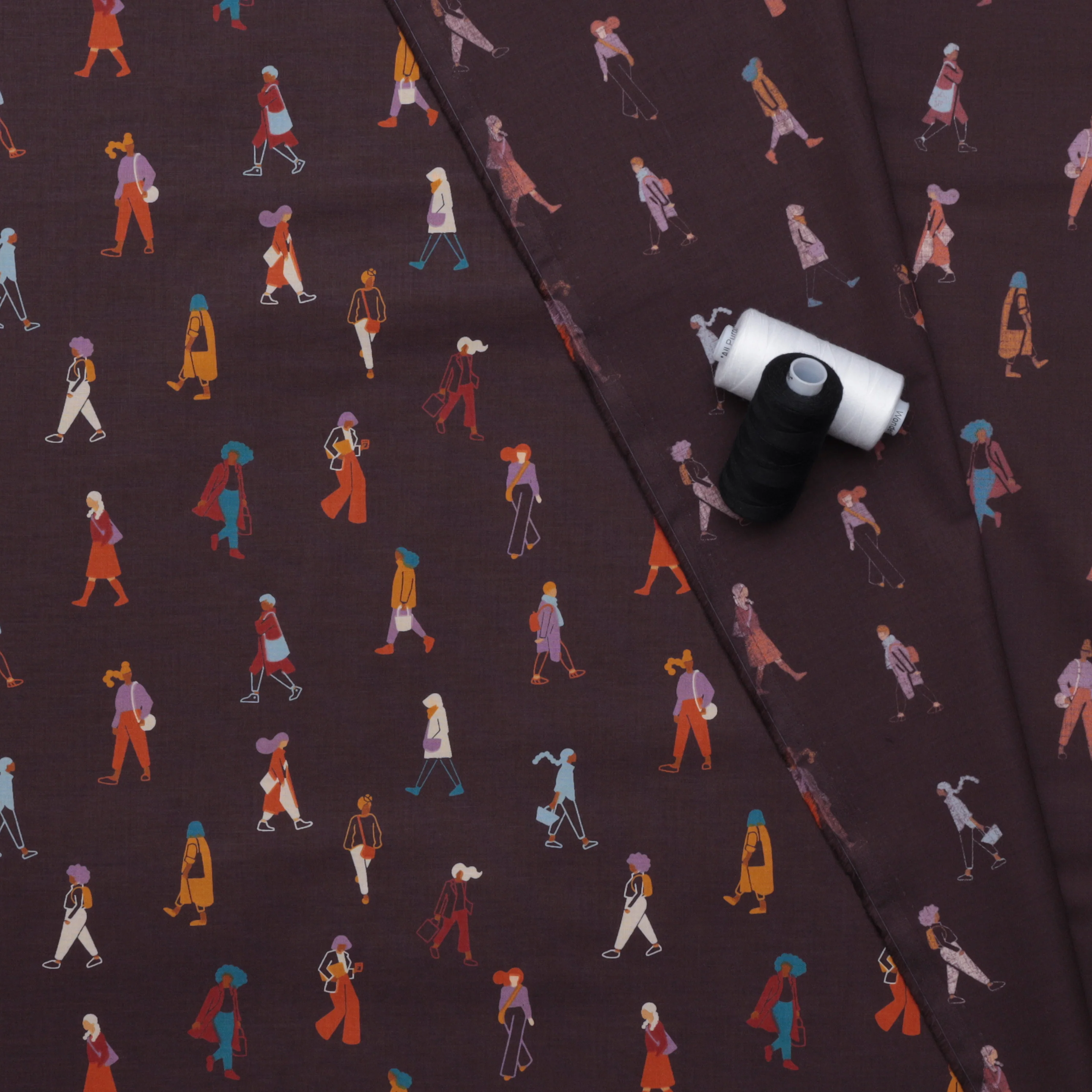 Ruby Star - Cotton - To & Fro - I'm Busy - Eggplant - Image 3
