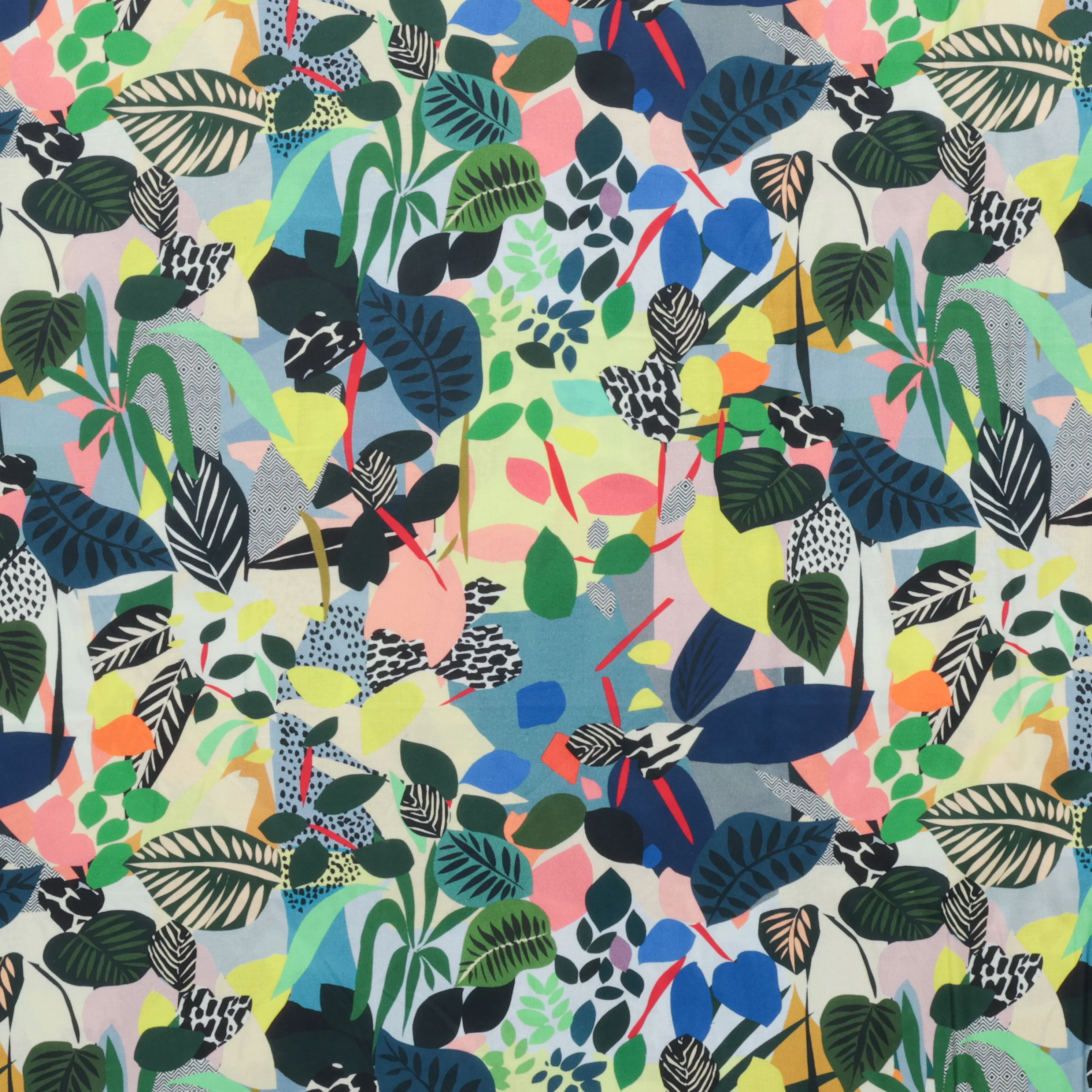 Kitty McCall - Cotton - Vibrant Botanica - Jungle Leaves - Earthy - Image 2