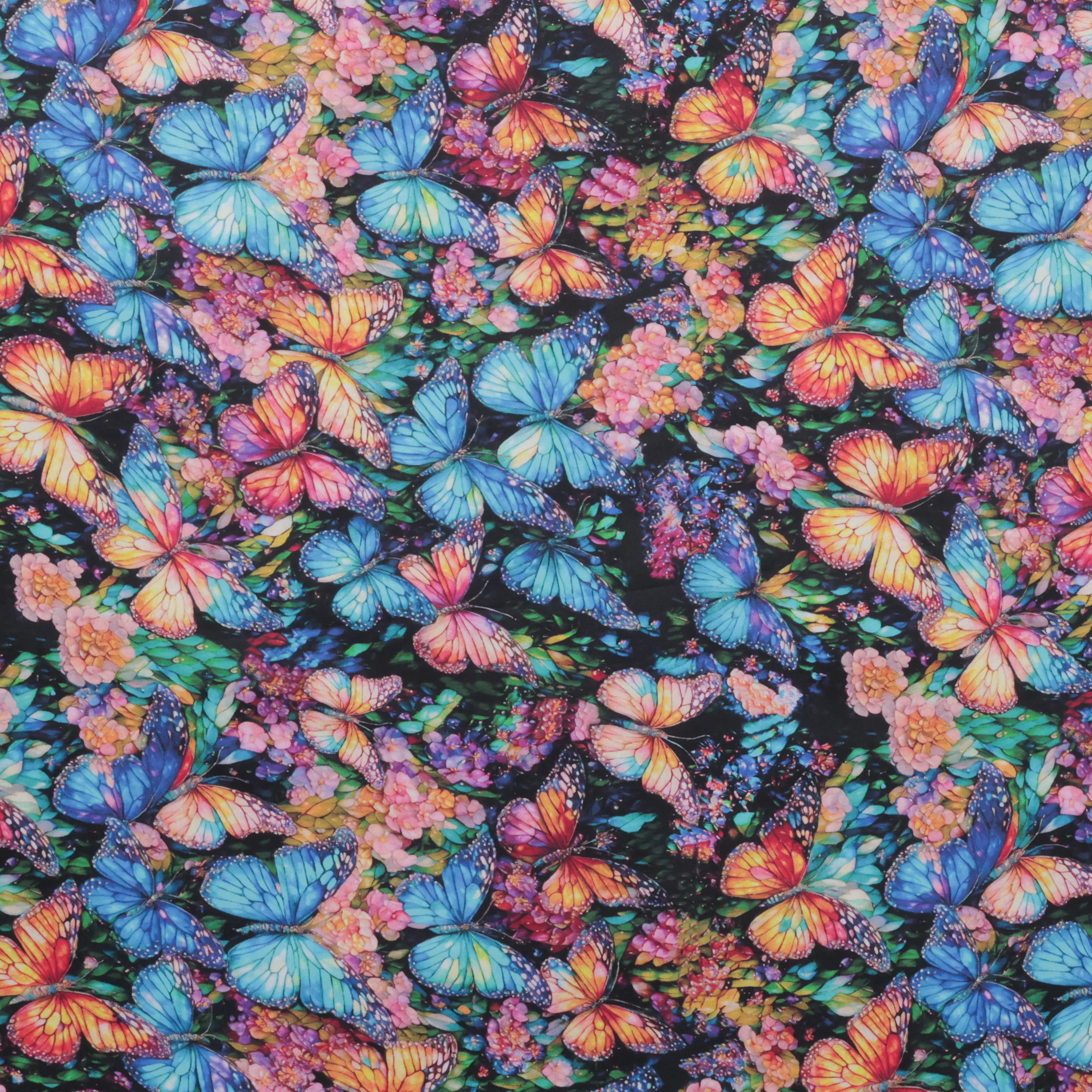 Cotton - Wide Back Sateen - Stained Glass - Butterflies - Image 2