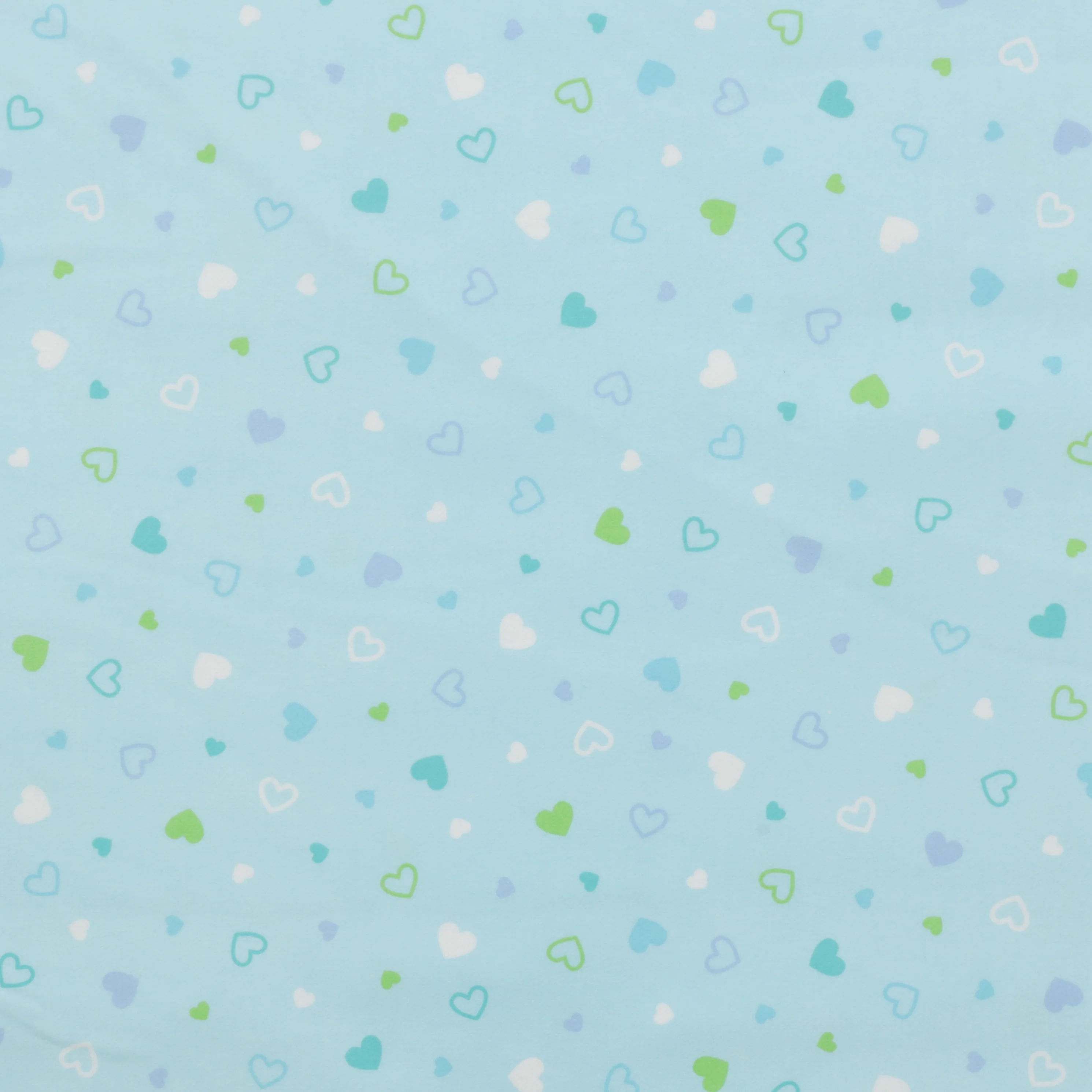 Cozy Cotton - Flannel - Hearts - Blue - Image 2