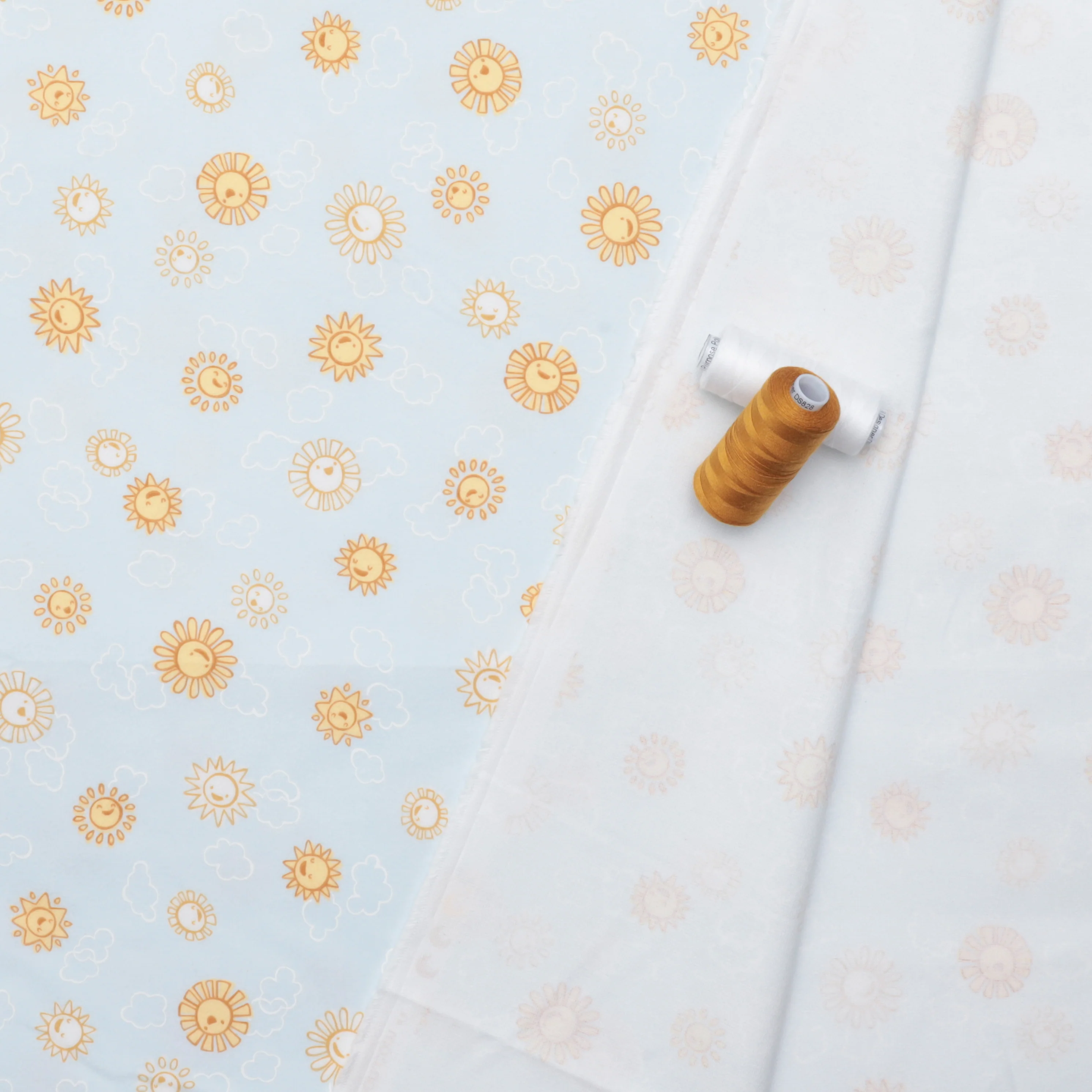 Cozy Cotton - Flannel - Over The Moon - Sky Blue - Image 3