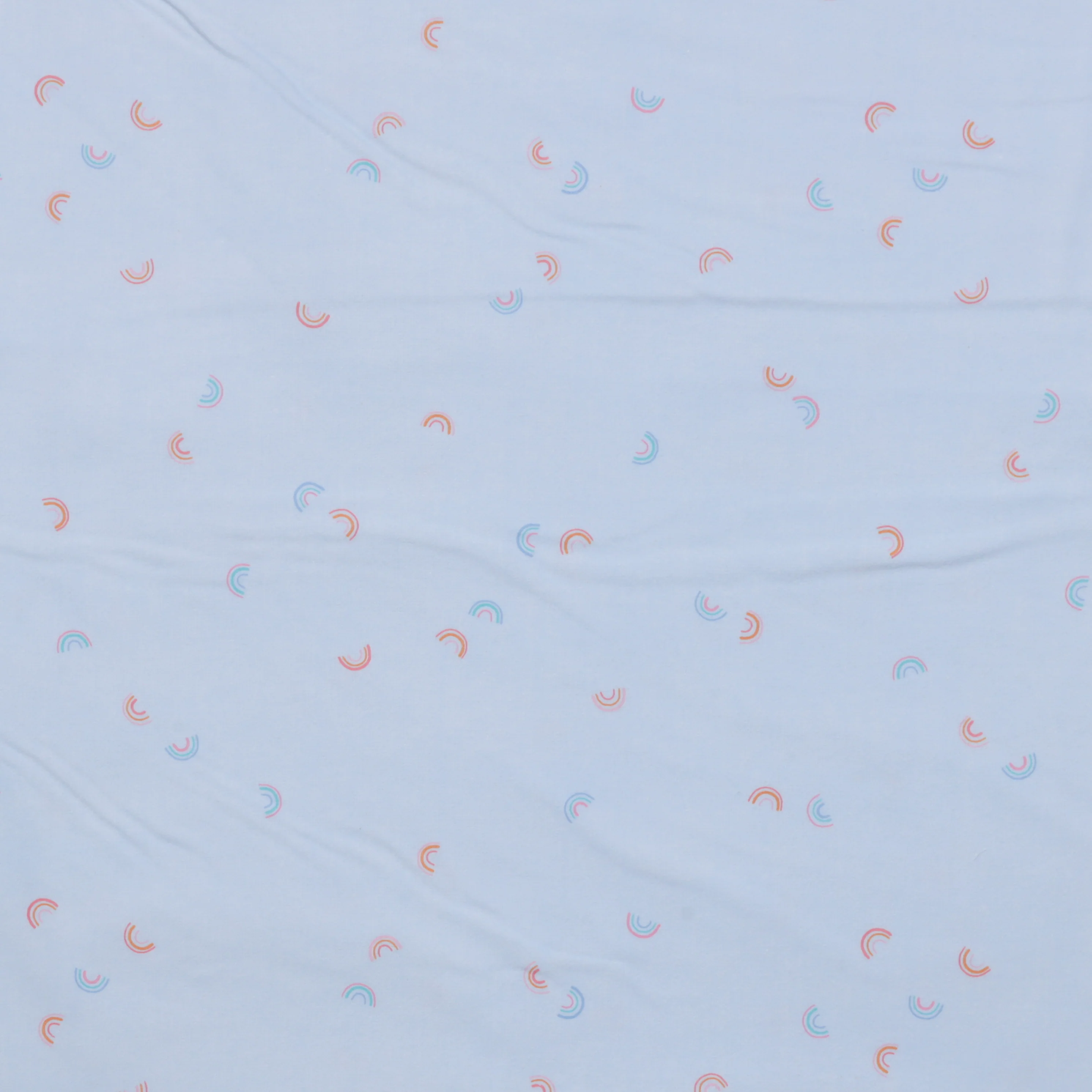 Cozy Cotton - Flannel - Rainbows - Cornflower - Image 2