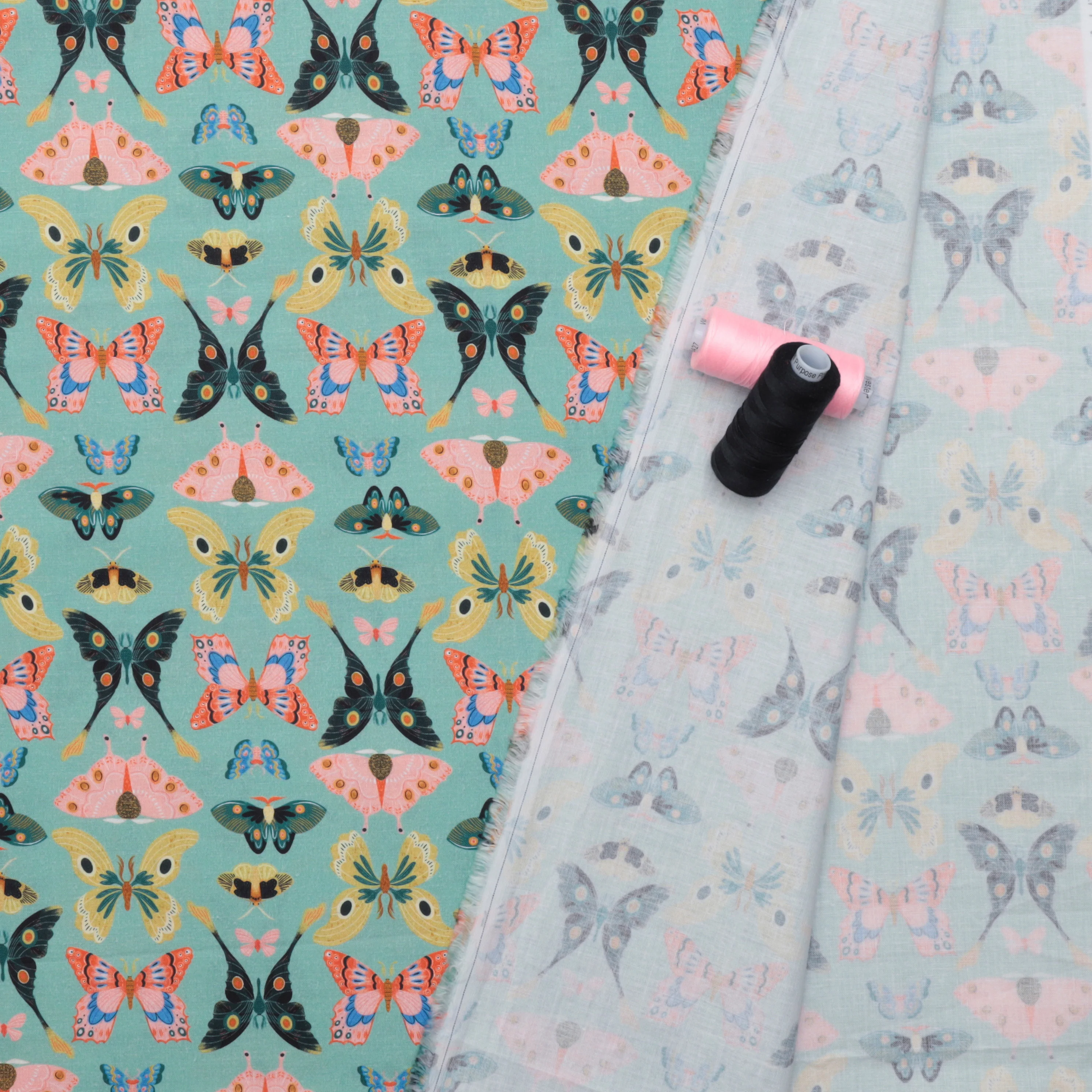 Dear Stella - Cotton - Flora & Fauna - Butterflies - Pasture - Image 3