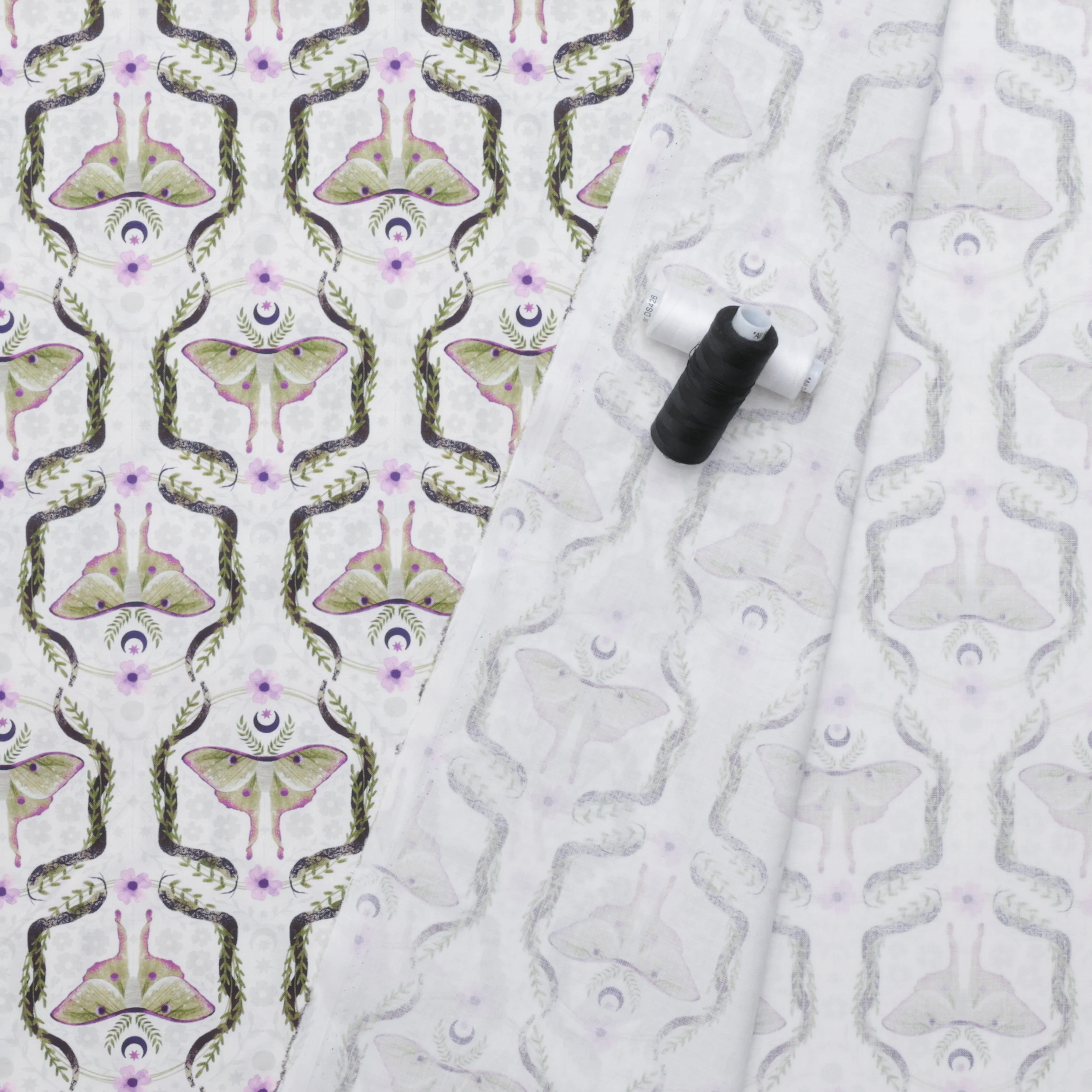 Dear Stella - Cotton - Phoebe - Magic Moths - Alabaster - Image 3