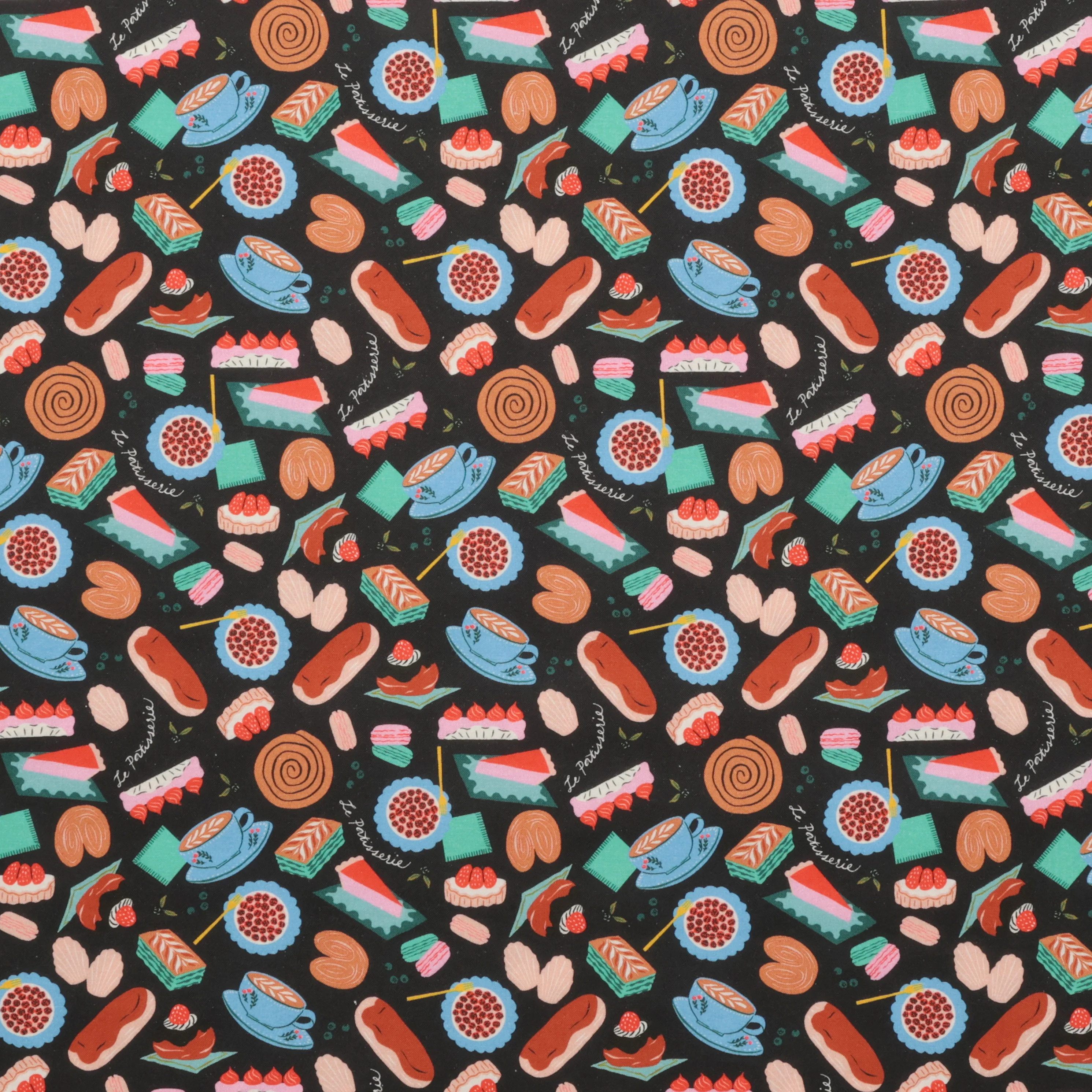Dear Stella - Cotton - Springtime in Paris - Boulangerie - Coal - Image 2