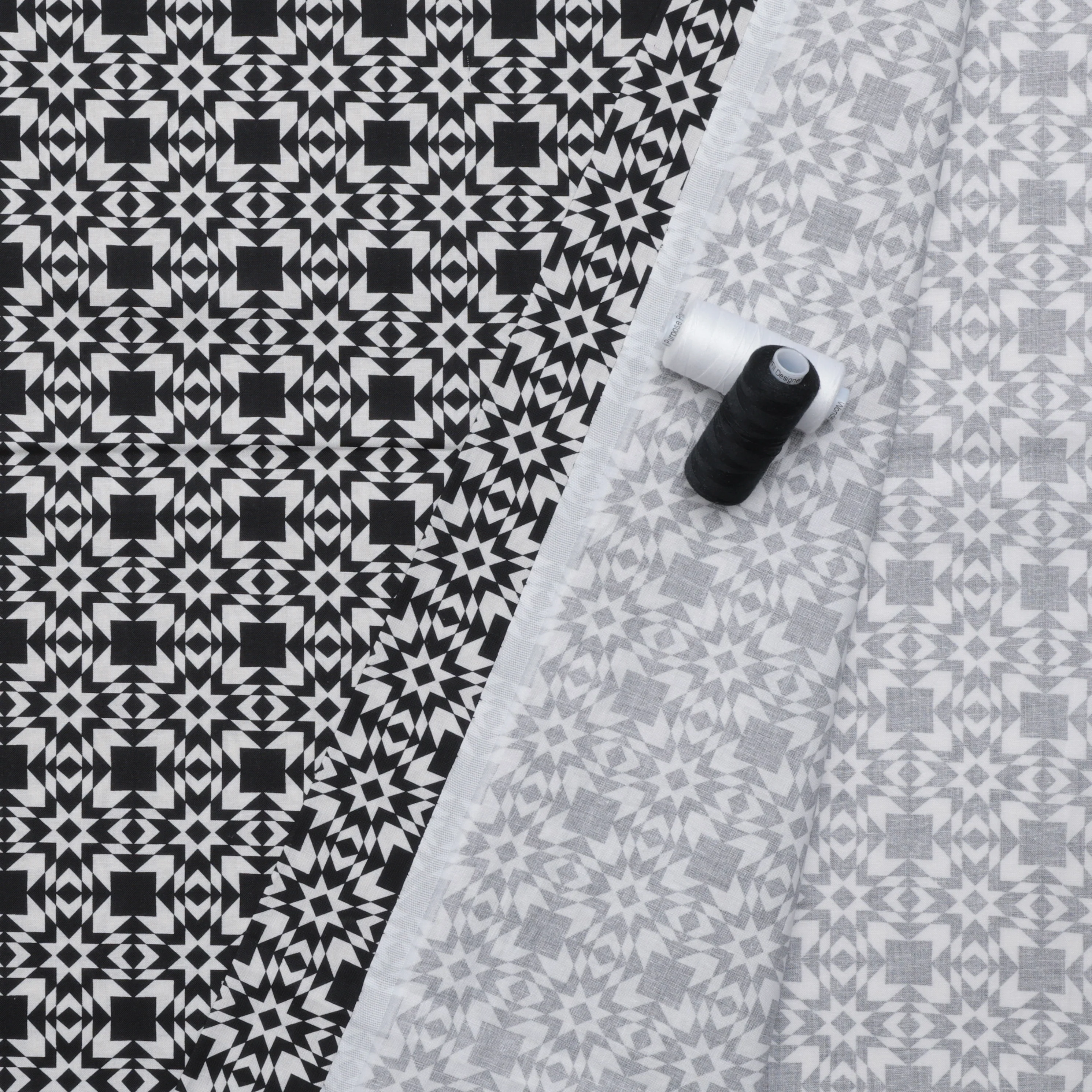 Dear Stella - Wideback Cotton - Harvest Quilt - Tar - Image 3