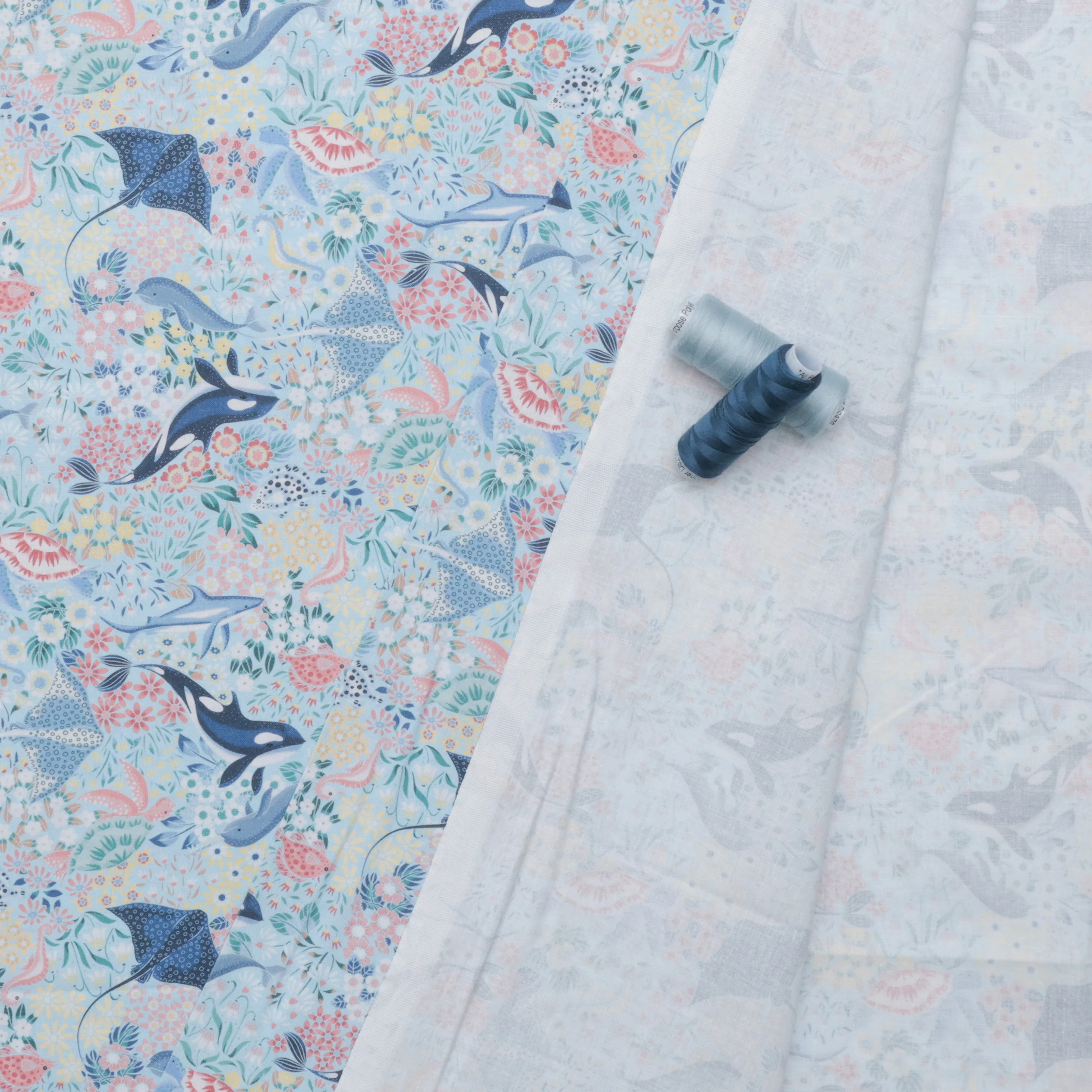 Dear Stella - Wideback Cotton - Vitamin Sea - Pool - Image 3