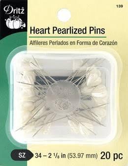 Dritz - Heart Pearl Head Pins - 20 pc - Image 2