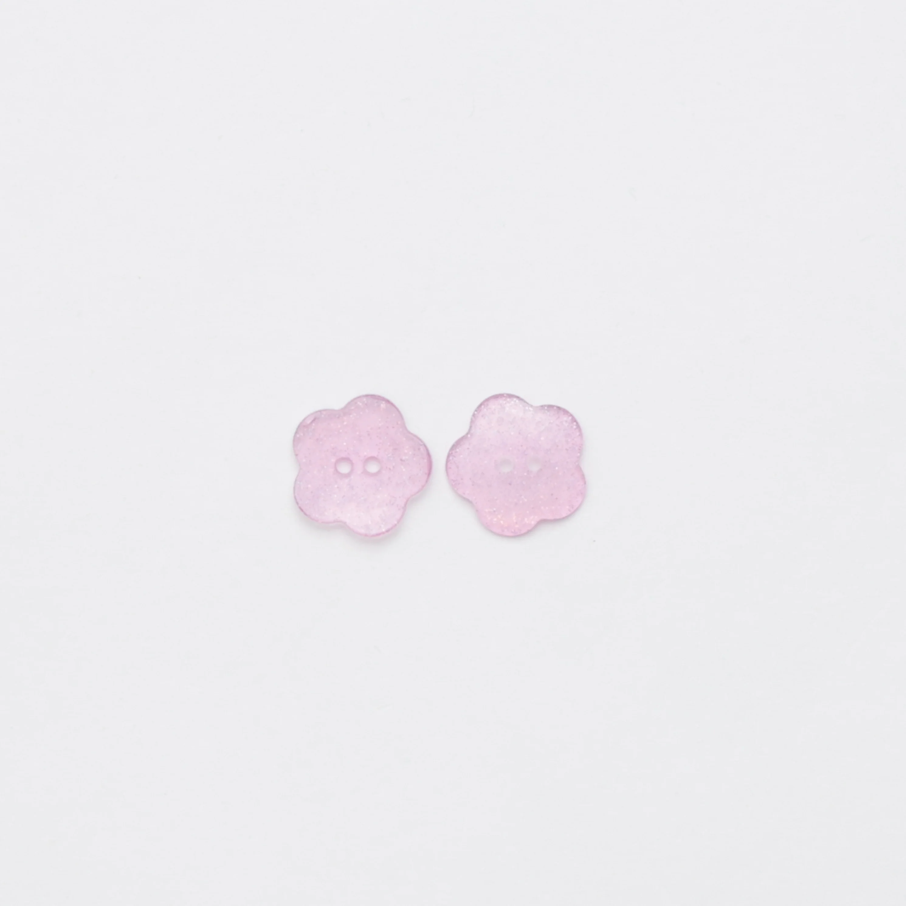 ELAN - 2 Hole Button - 20mm - Sparkle Flower - Assorted - Image 3