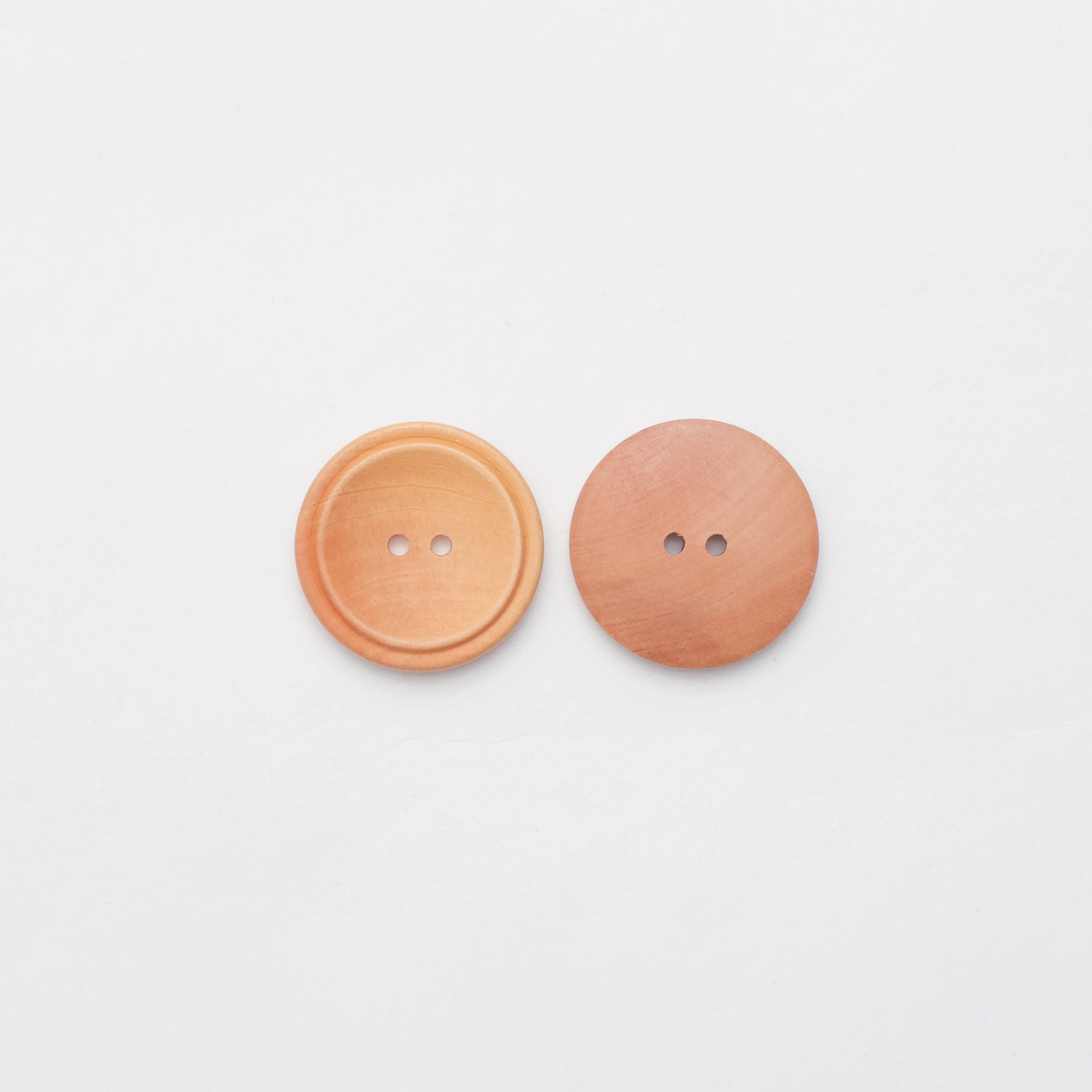 Elan - 2-Hole Button - 40mm - Wooden - Natural - Image 2