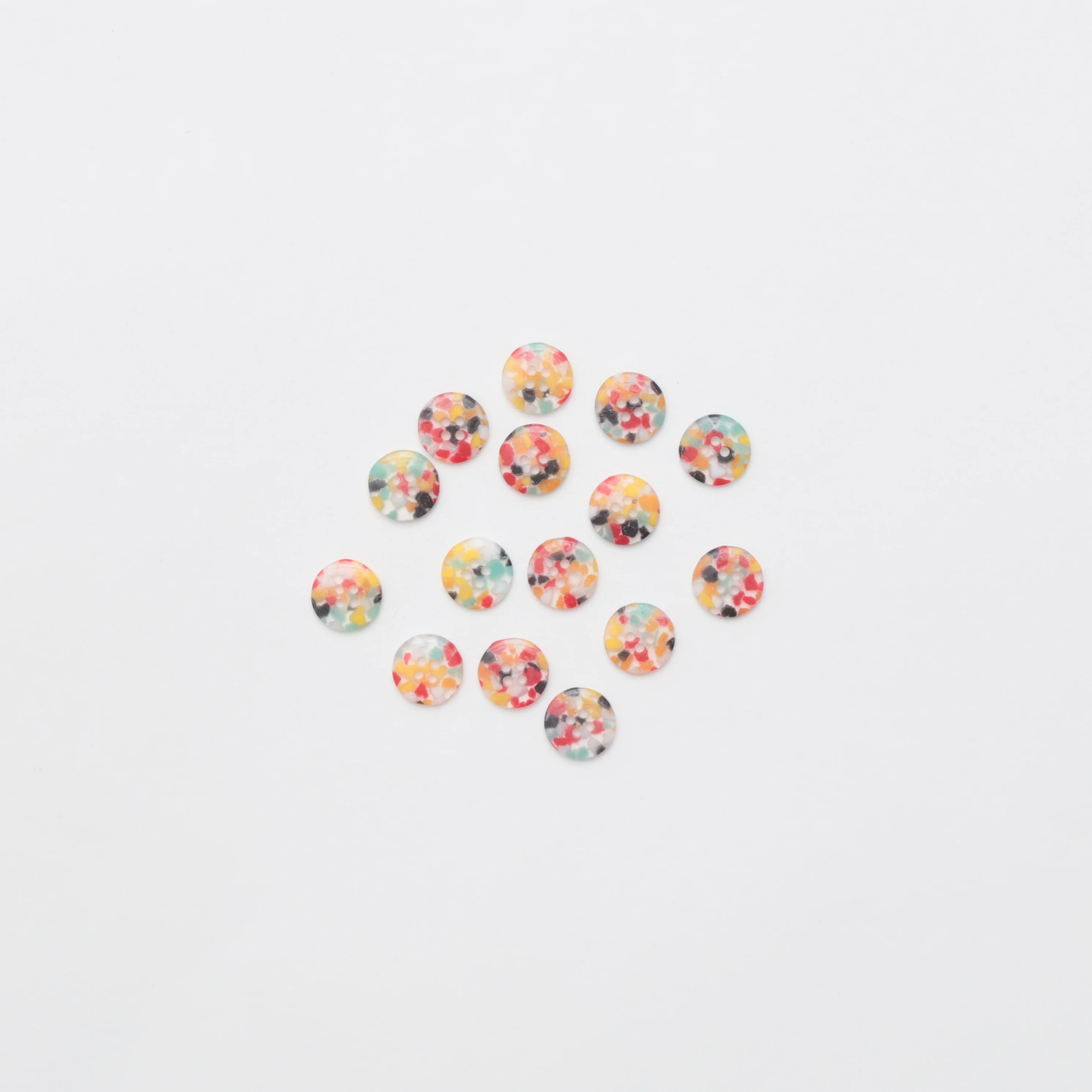 ELAN - 4 Hole Button - 15mm - Speckle - Assorted - Image 2