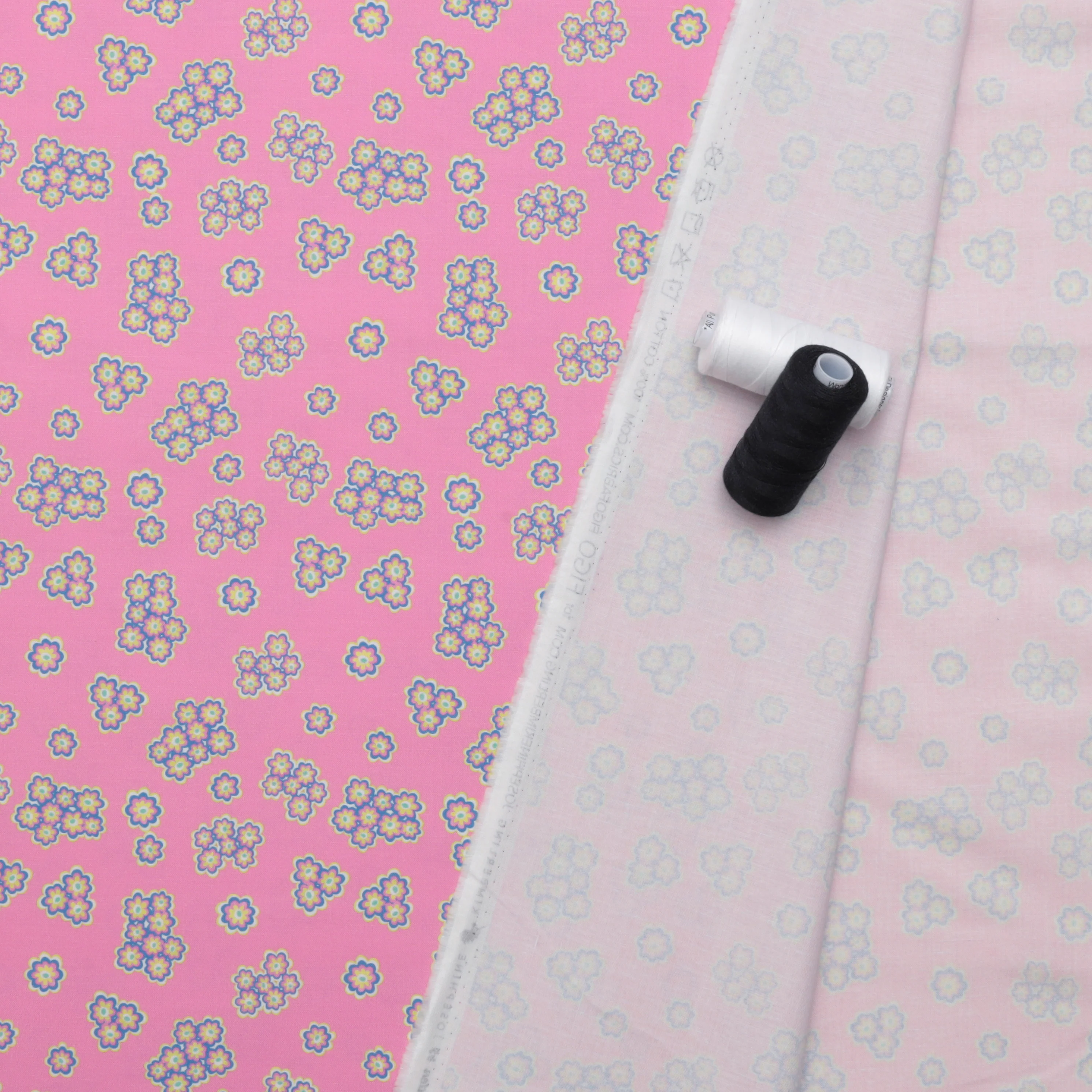 Figo - Cotton - Magic Garden - Groovy Daisy - Pink - Image 3