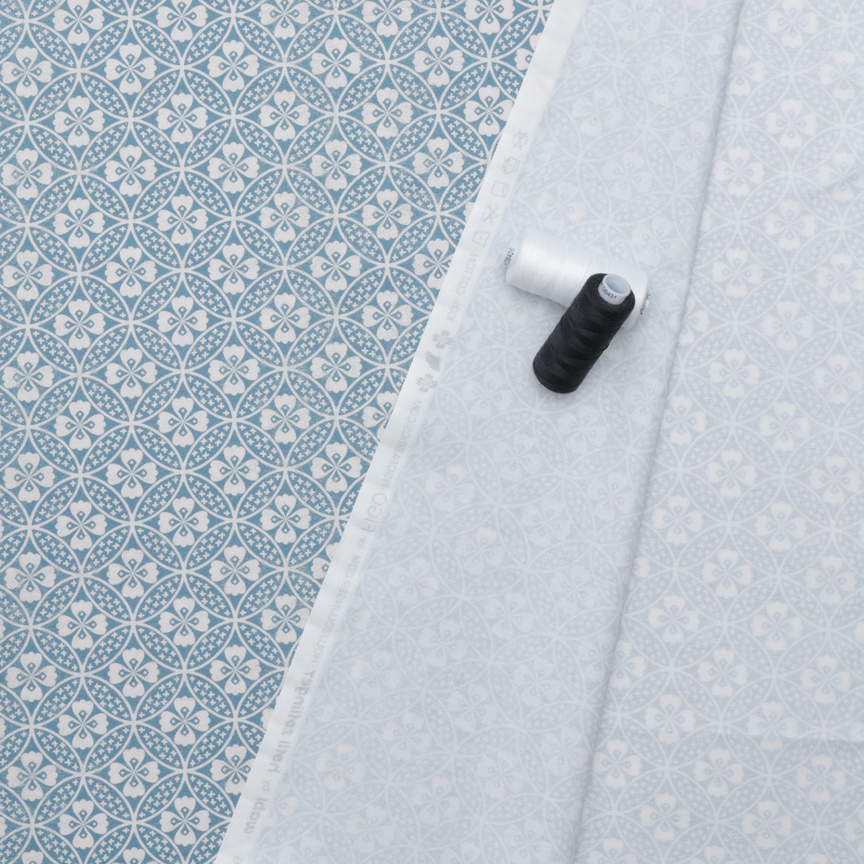 Figo - Cotton - Wabi - Lotus - Blue - Image 3