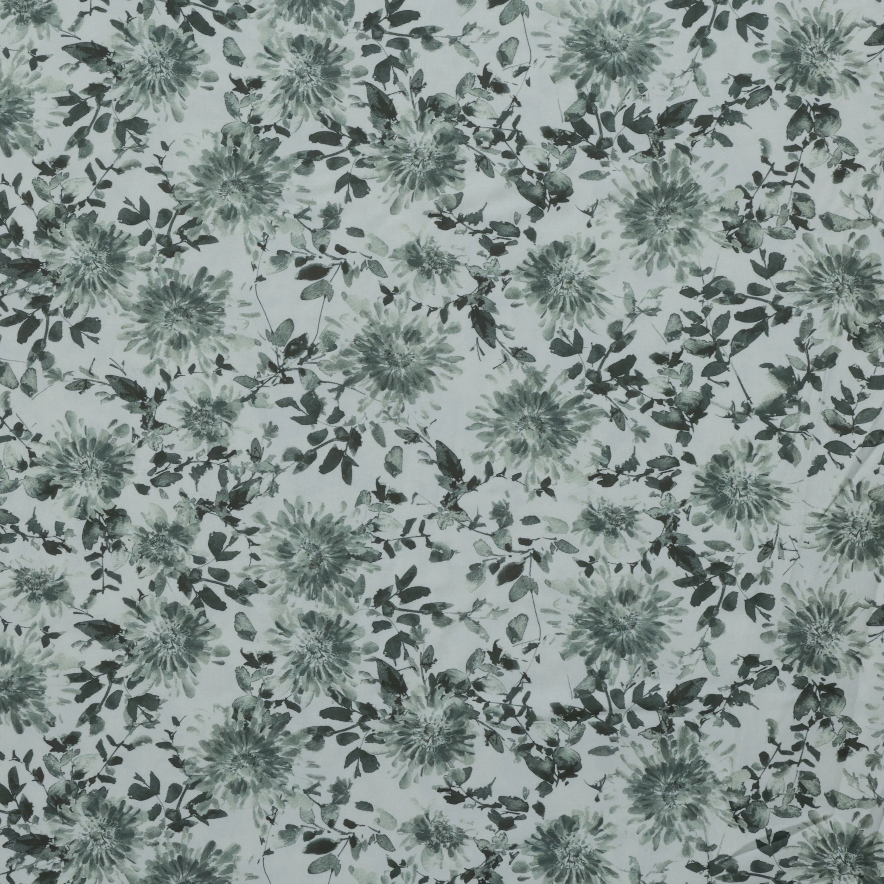 Figo - Rayon - Flourish - Large Floral - Green - Image 2