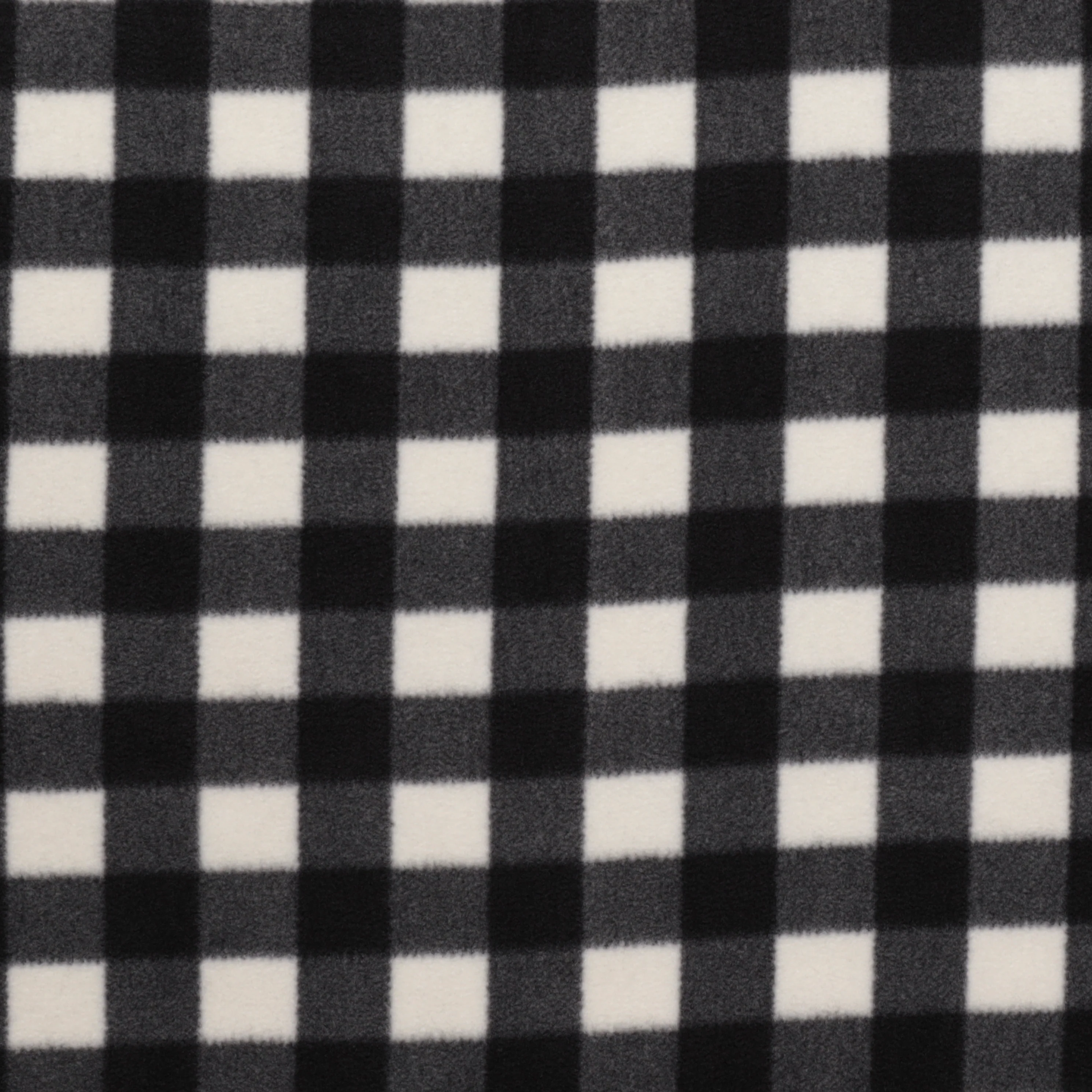 Fleece - Arctic Check - White Black - Image 2