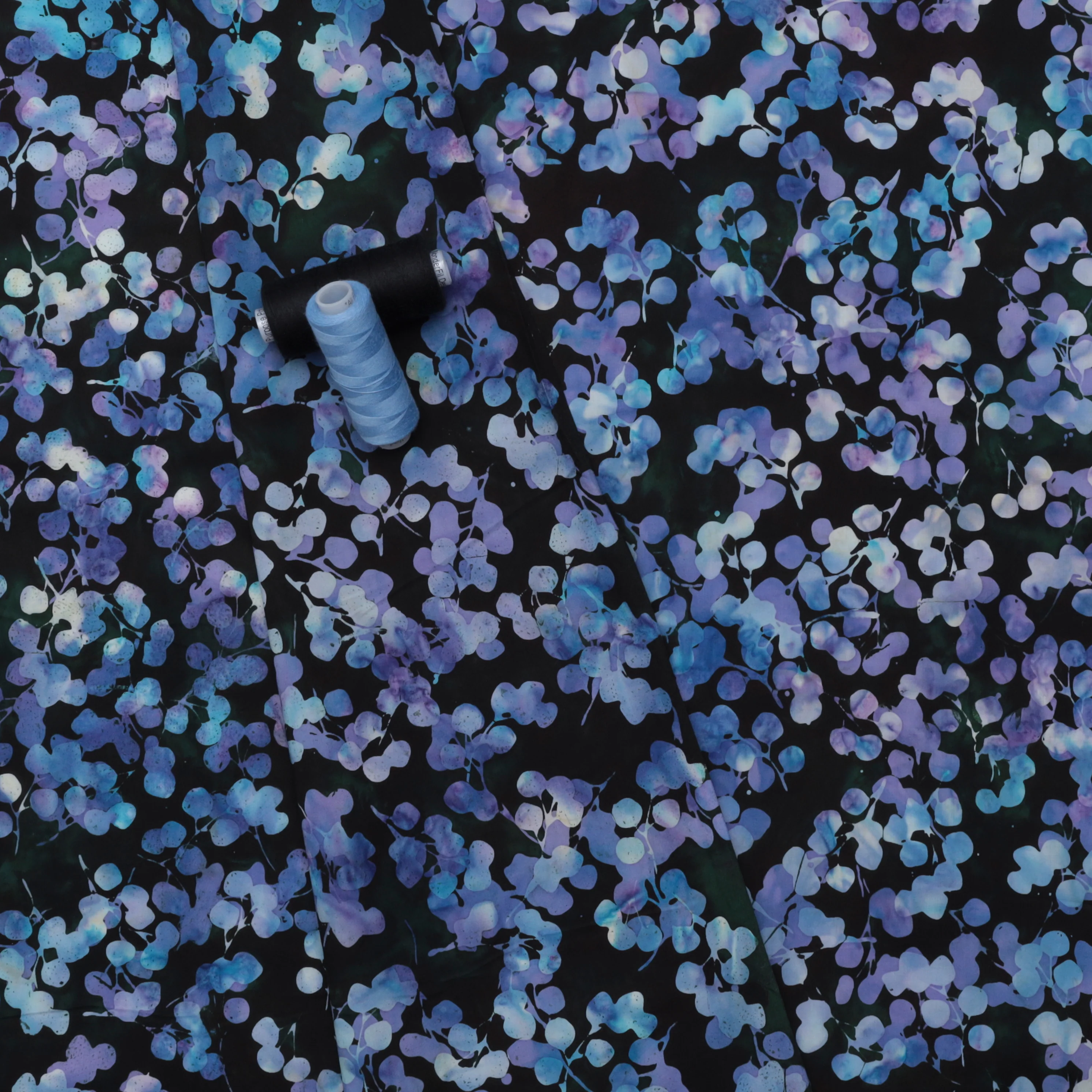 Hoffman - Cotton - Bali Batiks - Lil Miss Sunshine - Black Jade - Image 3