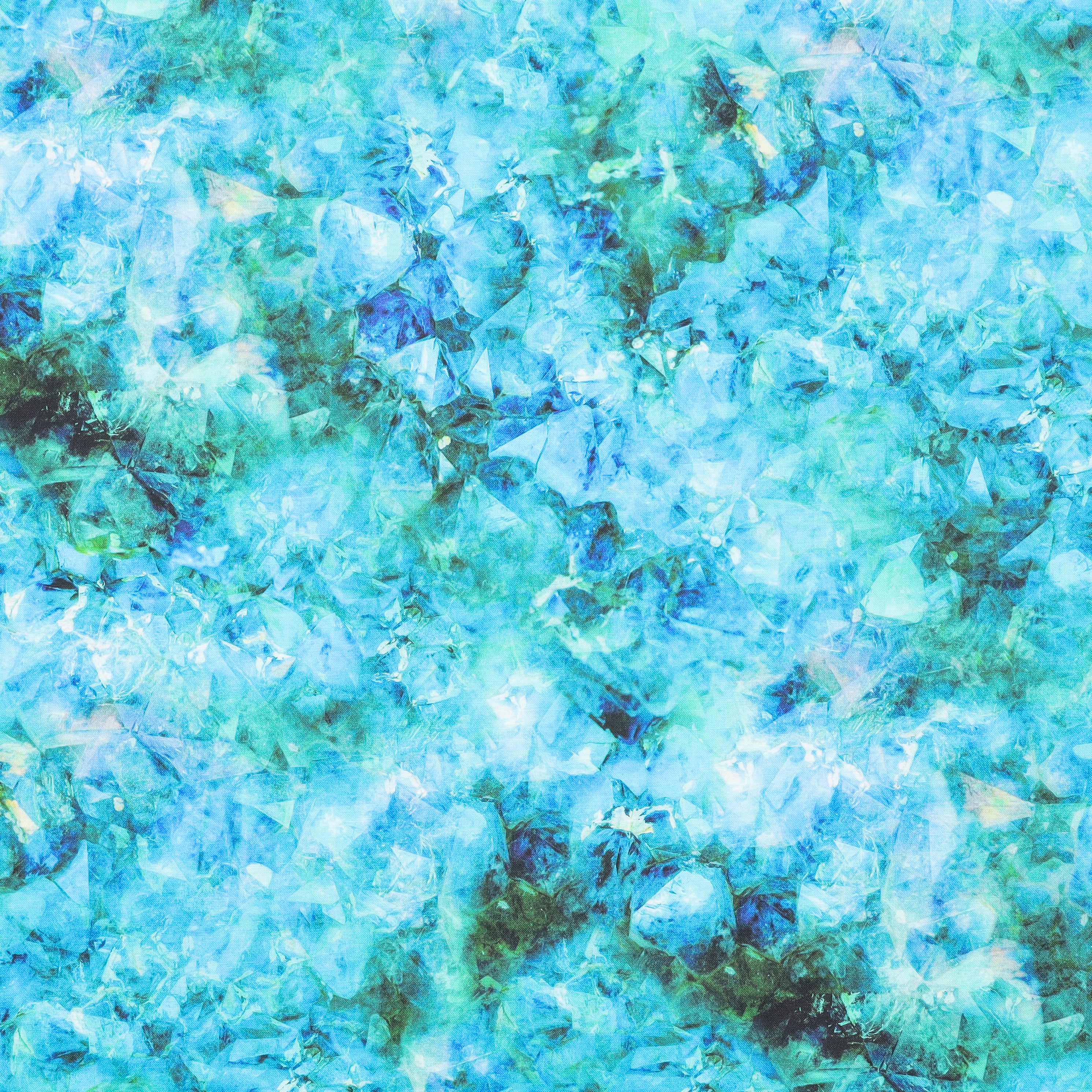 Hoffman - Cotton - Geode + Ink - Peacock - Image 2
