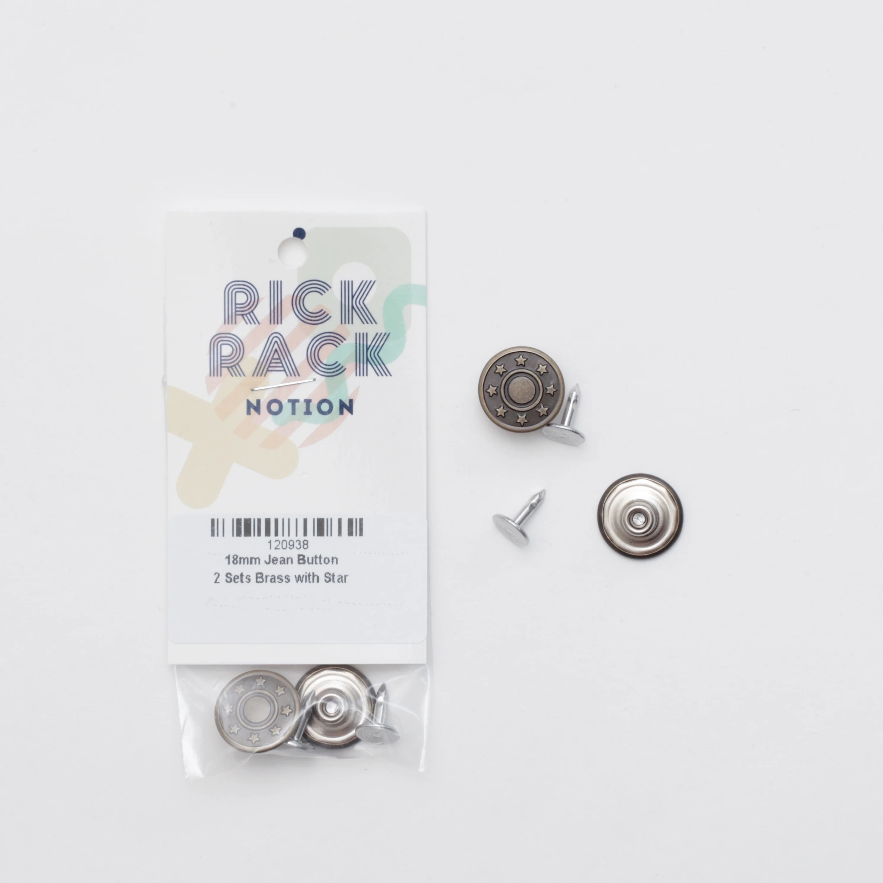 Jean Button - 17mm - 2 Sets - Assorted - Image 6