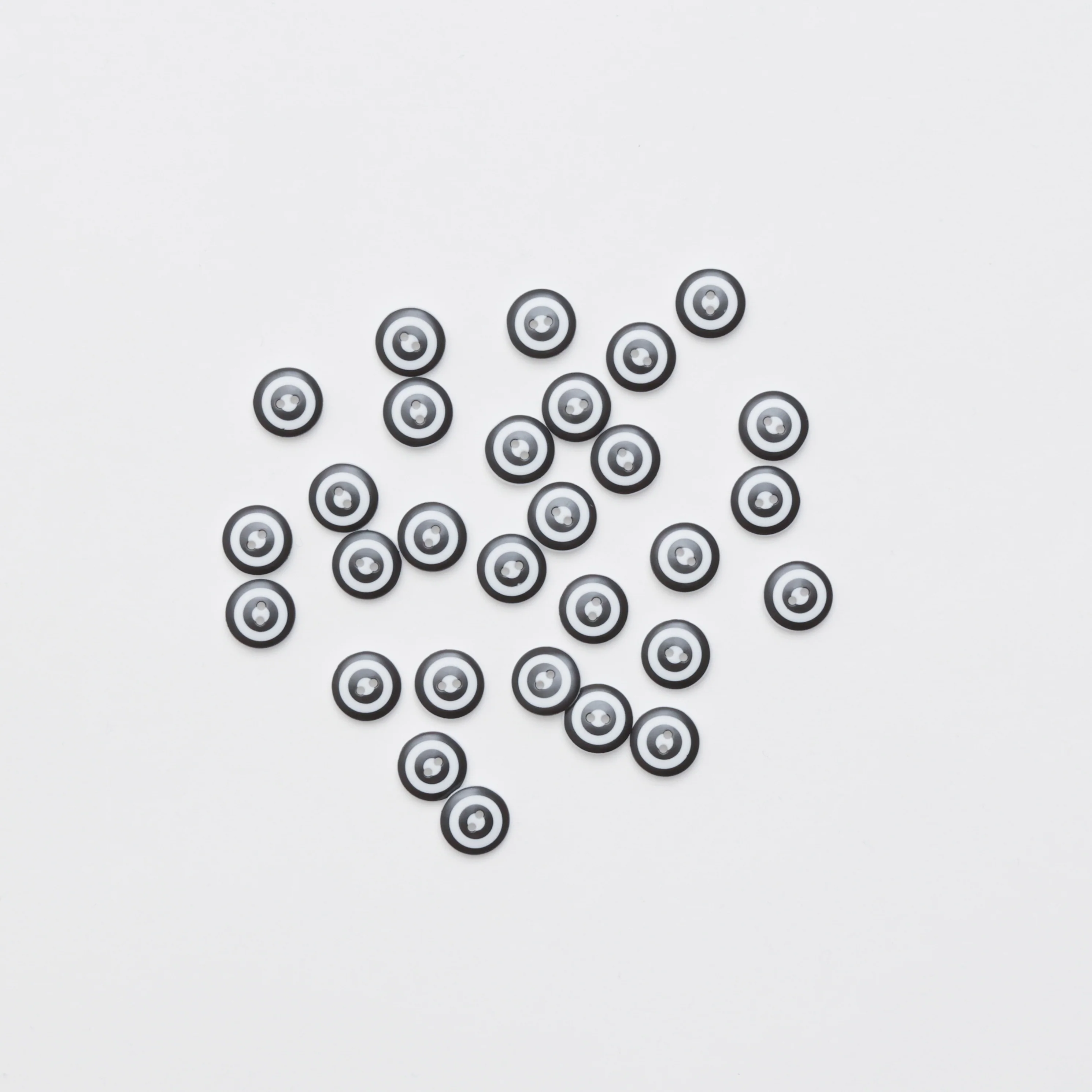 Kaffe Fassett - Buttons - 2 Hole - 15mm - Black & White - Assorted - Image 3