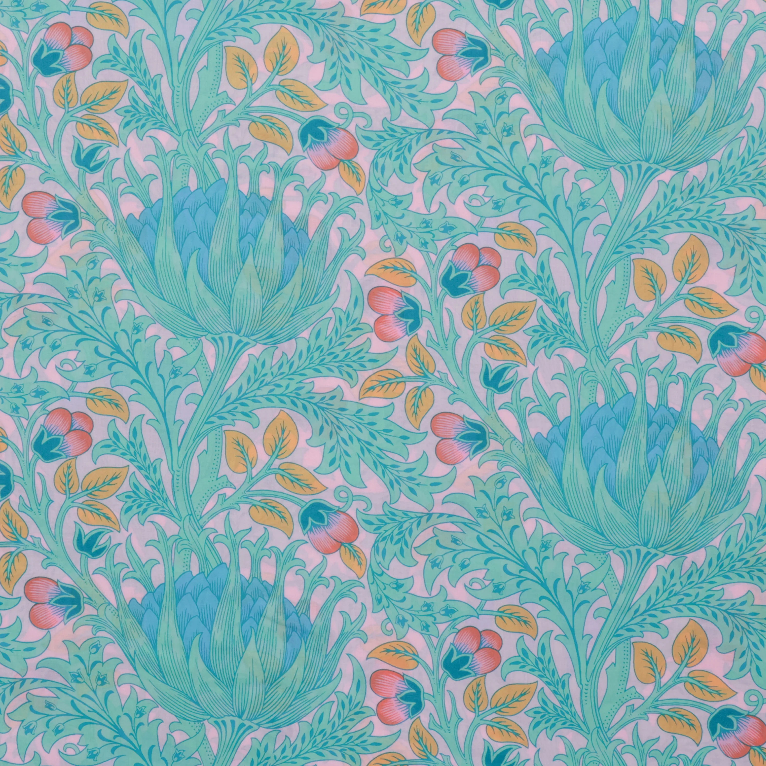 Kaffe x Morris & Co - Lawn - Artichoke - Lavender - Image 2
