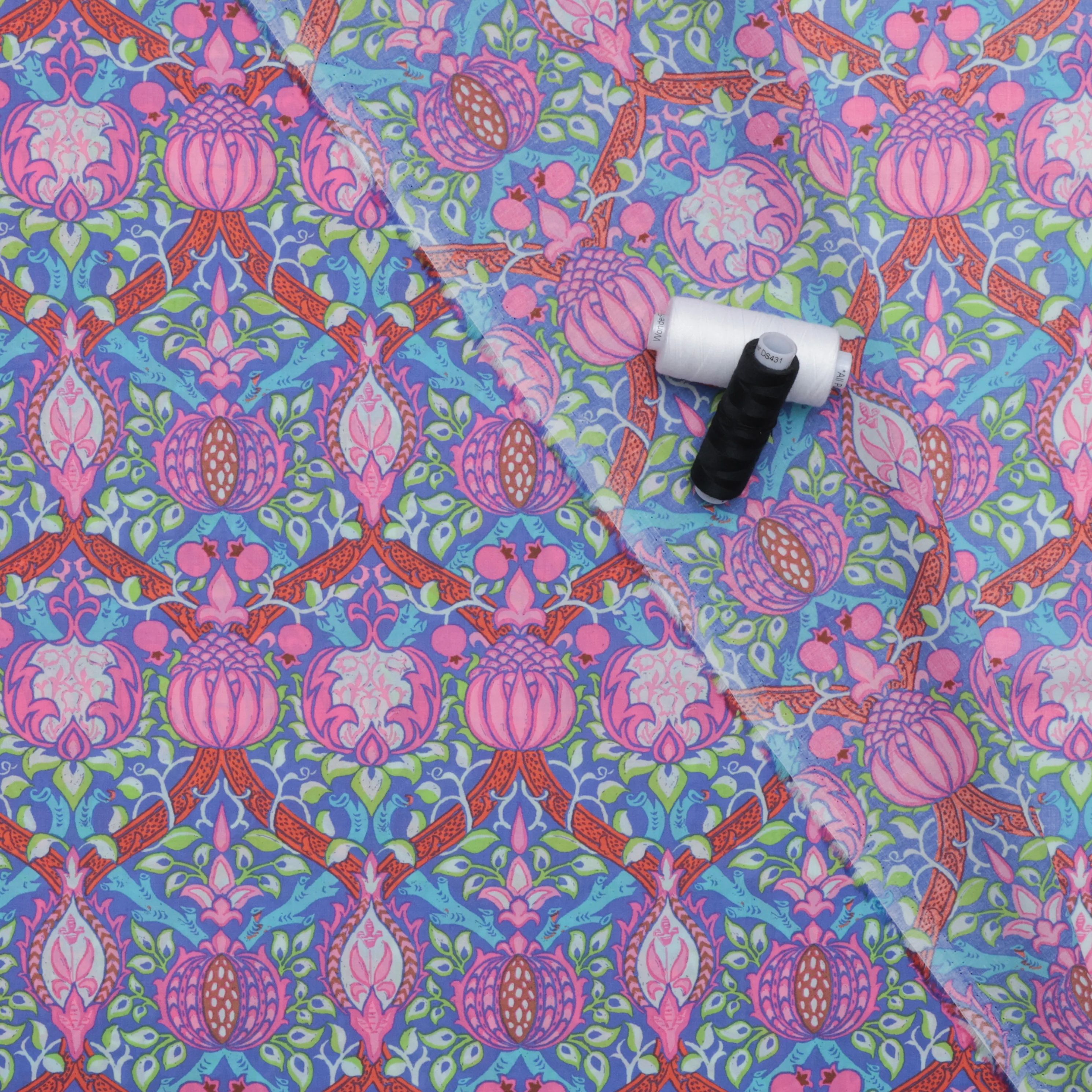 Kaffe x Morris & Co - Lawn - Granada - Purple - Image 3