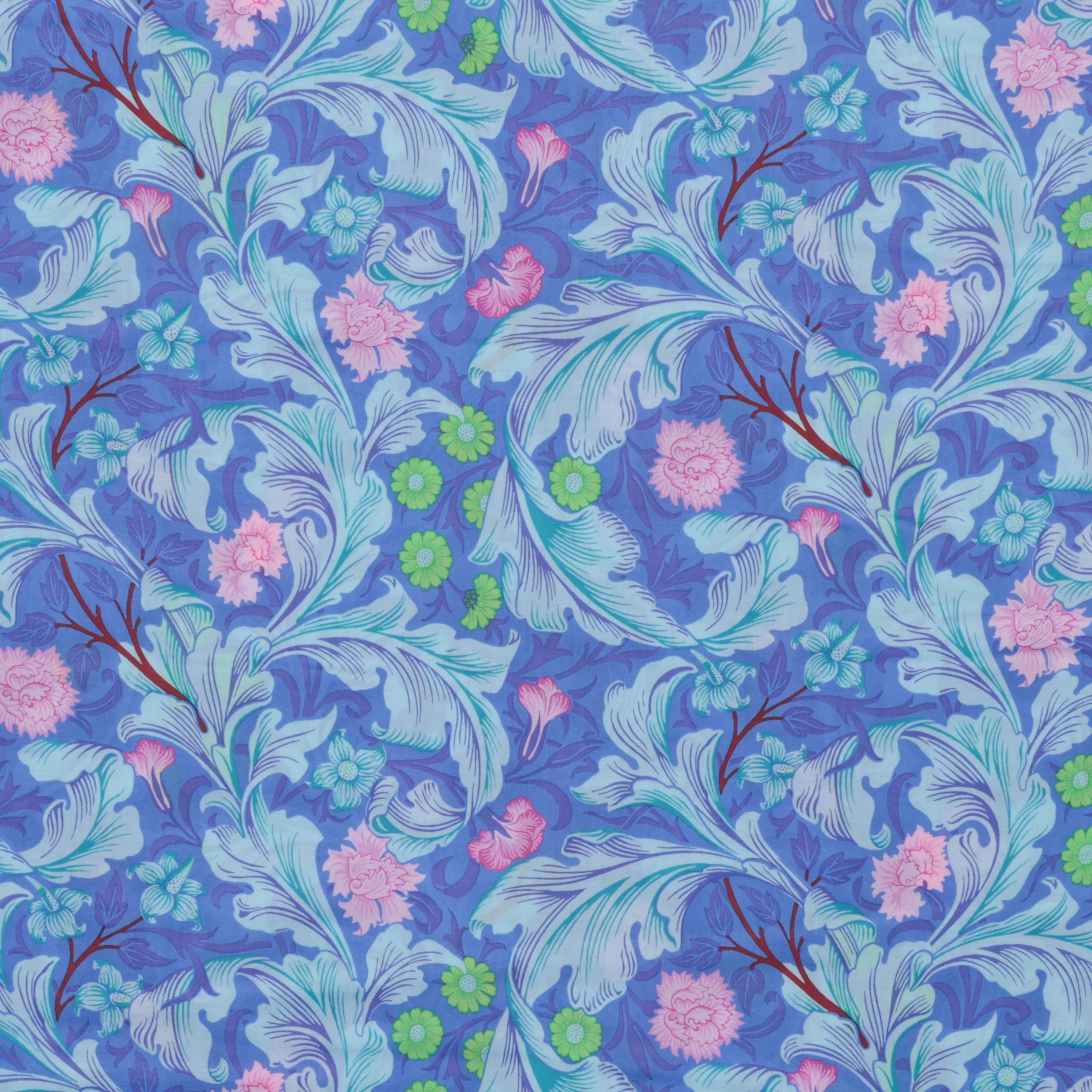 Kaffe x Morris & Co - Lawn - Leicester - Cobalt - Image 2