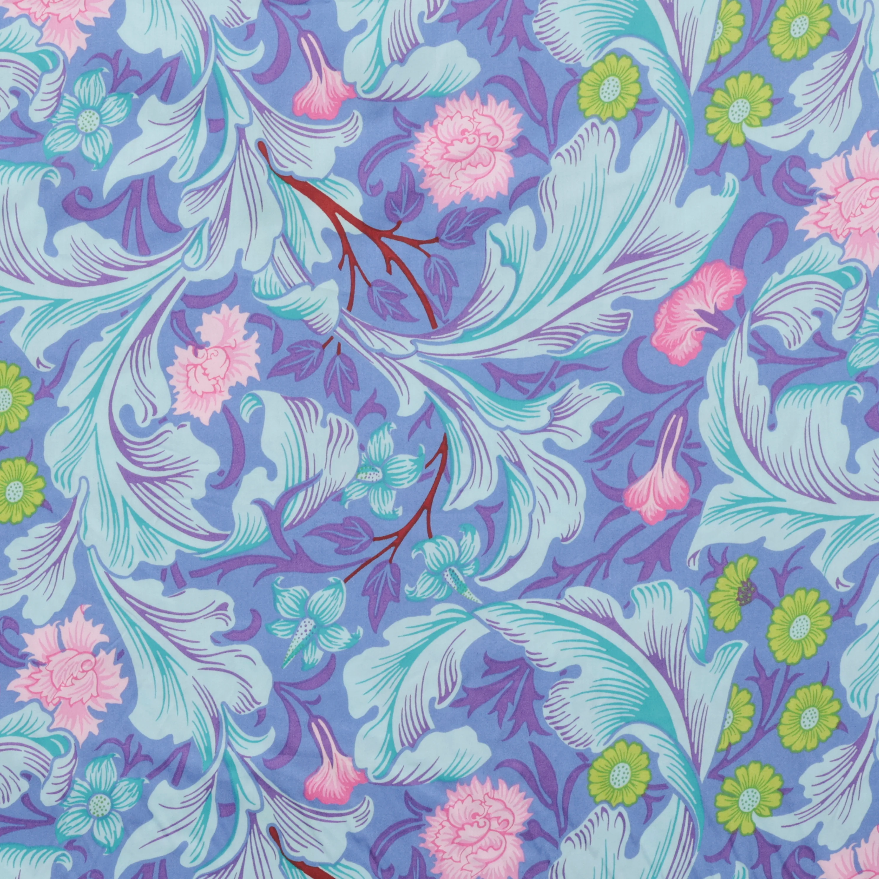 Kaffe x Morris & Co - Wide Back Cotton - LG Leicester - Cobalt - Image 2