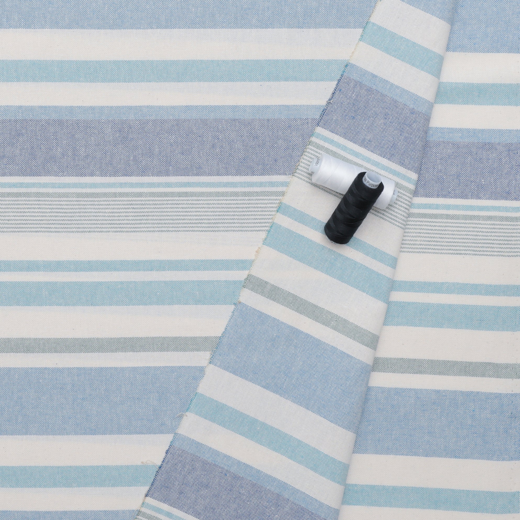 Katia - Cotton Blend - Recycled Canvas Stripe - Nautic - Image 3