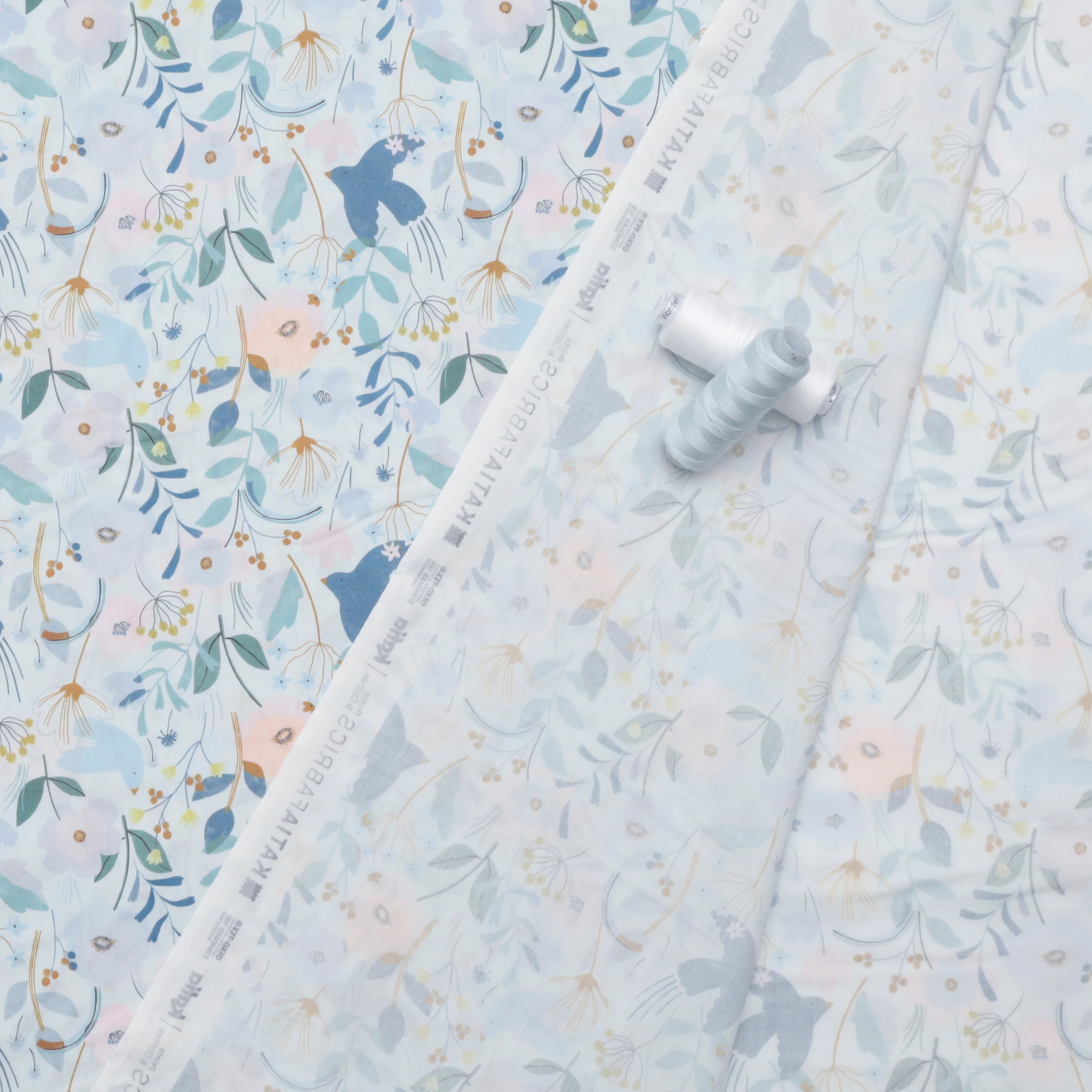 Katia - Cotton - Poplin - Aquarelle Flowers - Image 3