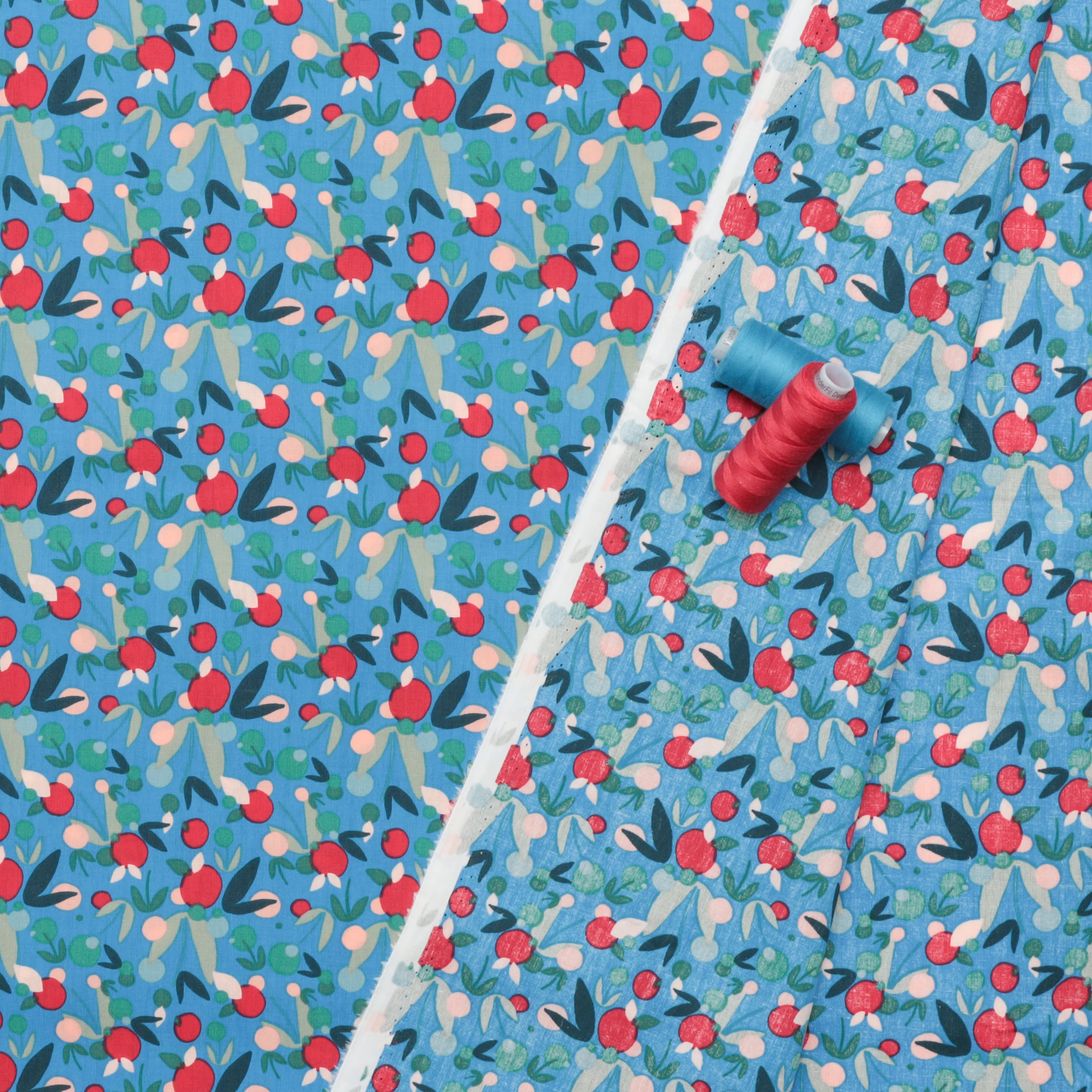 Katia - Cotton - Poplin - Blue Nuts - Image 3