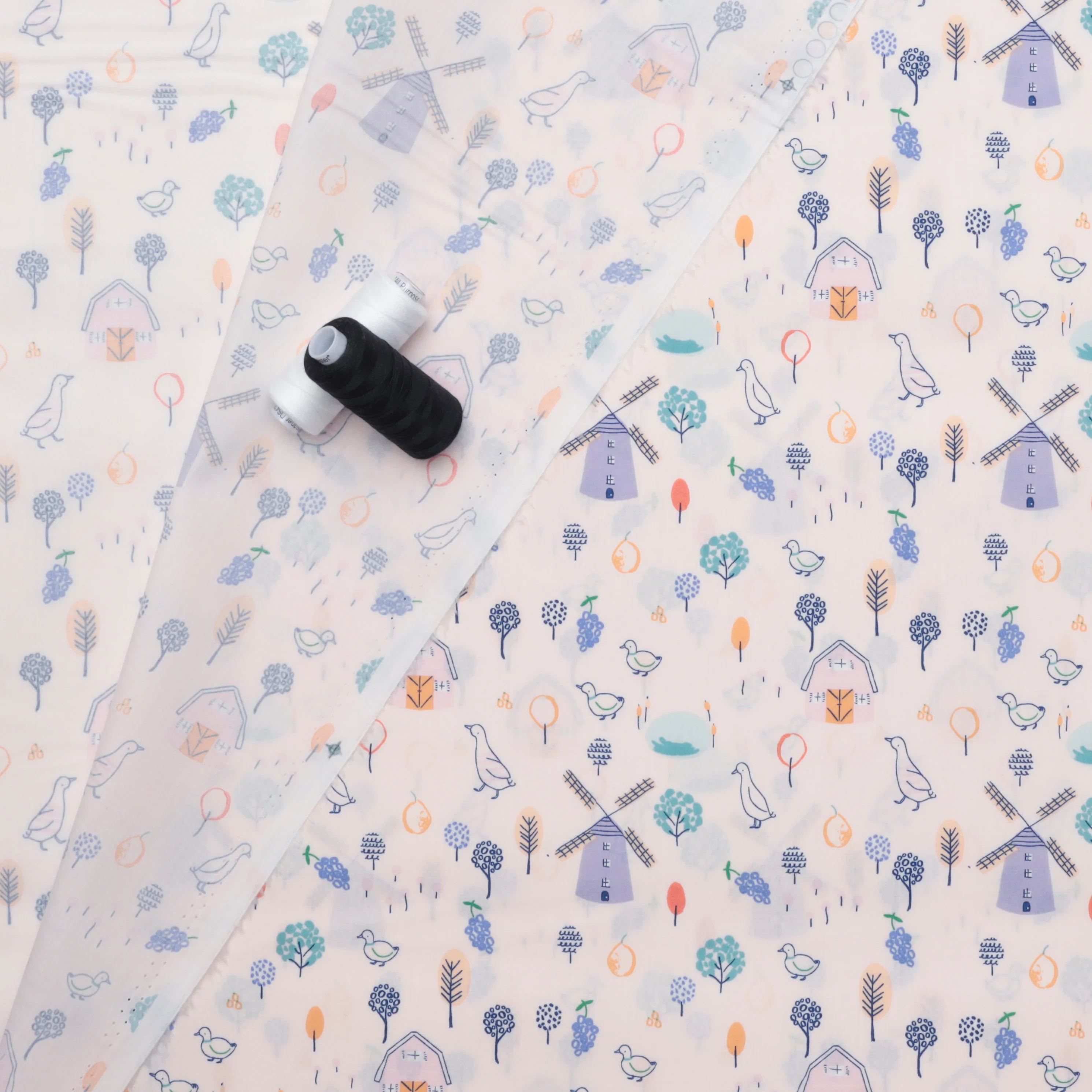 Katia - Cotton - Poplin - Ducks Landscape - Image 3
