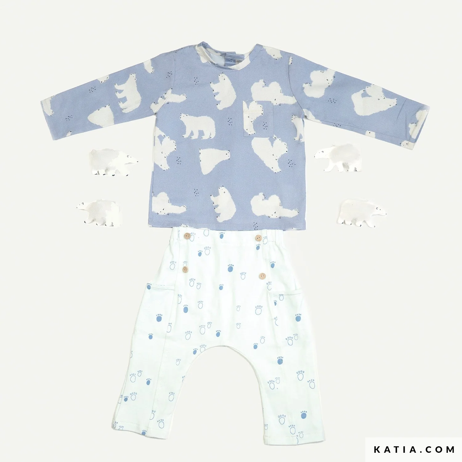 Katia - Cotton - Poplin - Polar Bears - Image 4