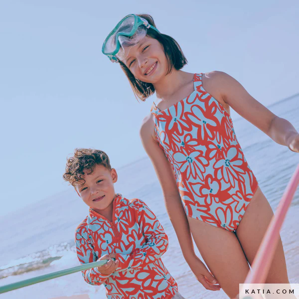 Katia - Polyamide - Swim Print - Tiare Turquoise - Image 4