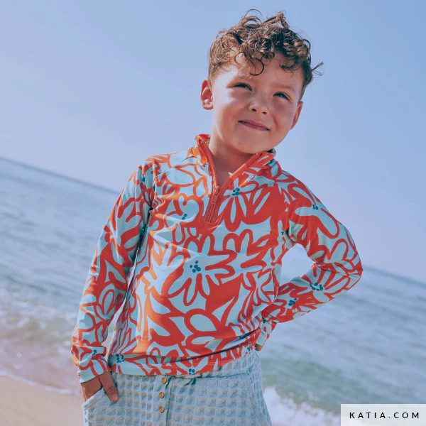 Katia - Polyamide - Swim Print - Tiare Turquoise - Image 6