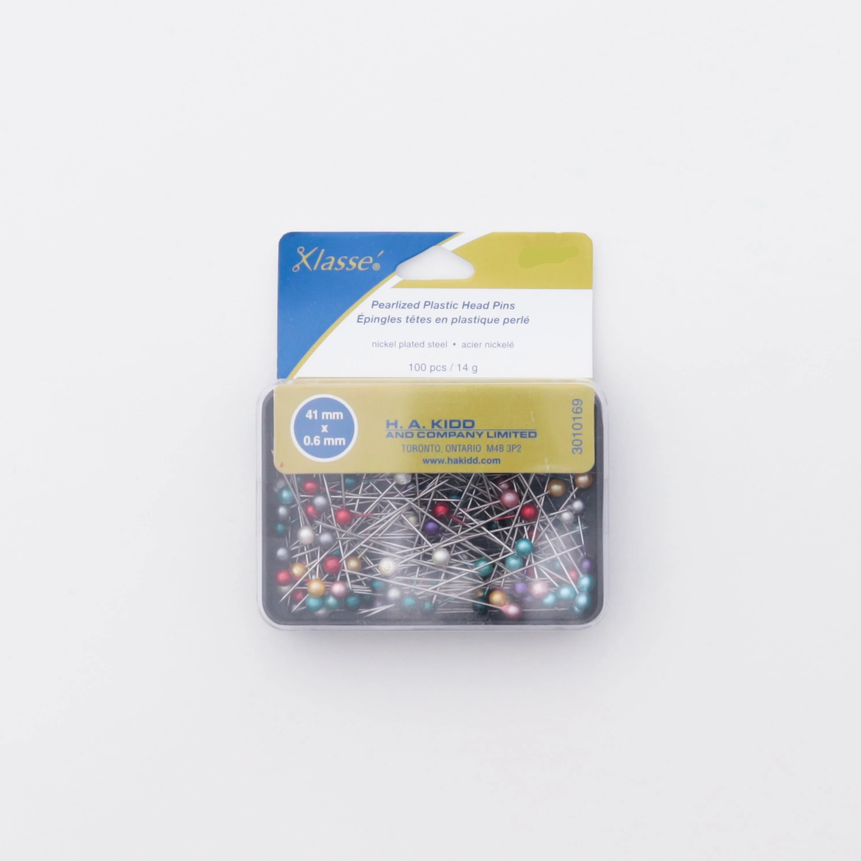KLASSE´ - Ex Long Pearlized Plastic Head Pins - Image 2