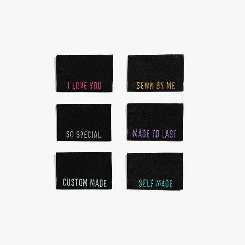 Kylie and the Machine - Sewing Label - Metallic Side Seam - Black - Image 3