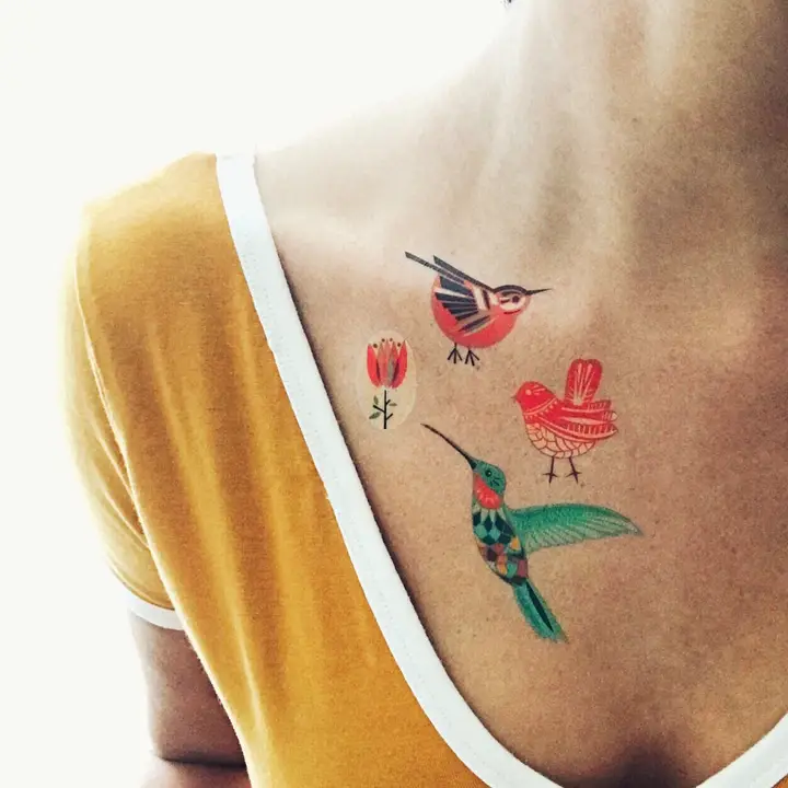 Les Tatoués - Temporary Tattoos - Birds - Image 6
