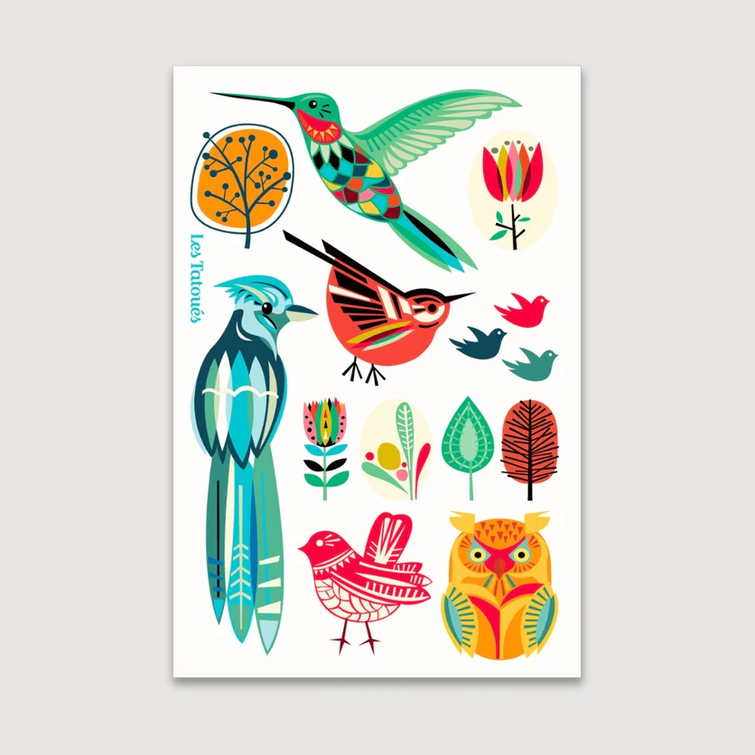 Les Tatoués - Temporary Tattoos - Birds - Image 7