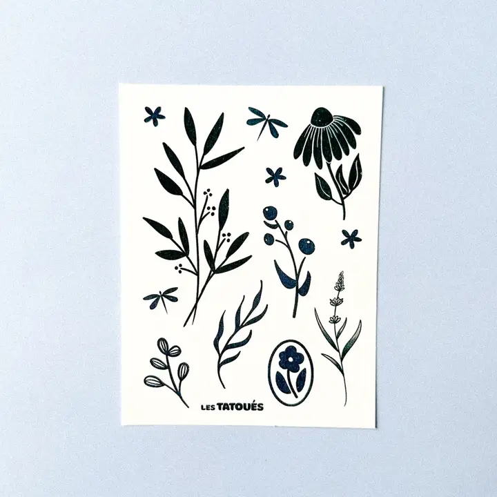 Les Tatoués - Temporary Tattoos - Mini flowers - Image 4