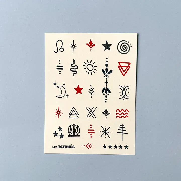 Les Tatoués - Temporary Tattoos - Mini symbols - Image 3