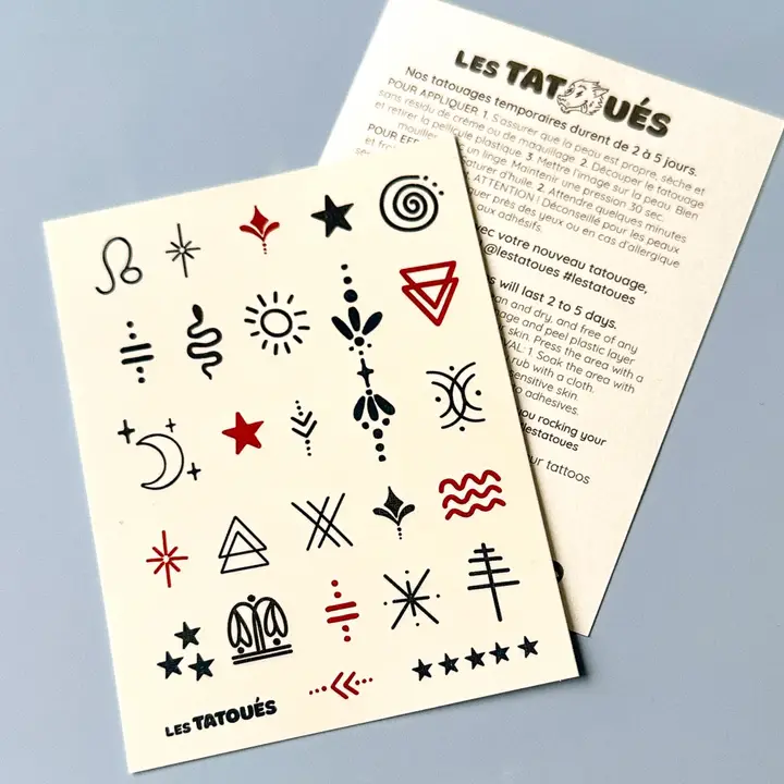 Les Tatoués - Temporary Tattoos - Mini symbols - Image 4