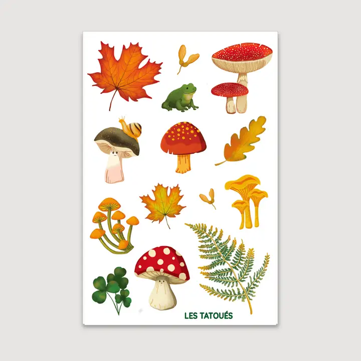 Les Tatoués - Temporary Tattoos - Mushrooms - Image 5